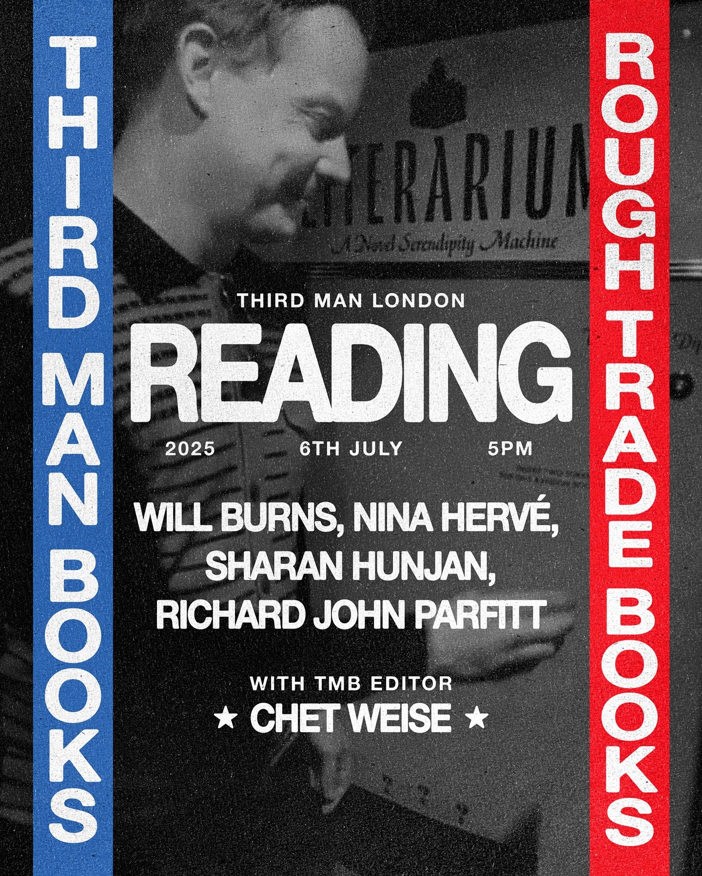 Join us Sunday the 6th of July for a live event benefiting @bookmarkreading. We&rsquo;ll have signed books by #JackWhite, #AlisonMosshart, #WillSergeant, #BobbyGillespie, and #RichardParfit that we will giveaway to lucky attendees! Ticket link in bio