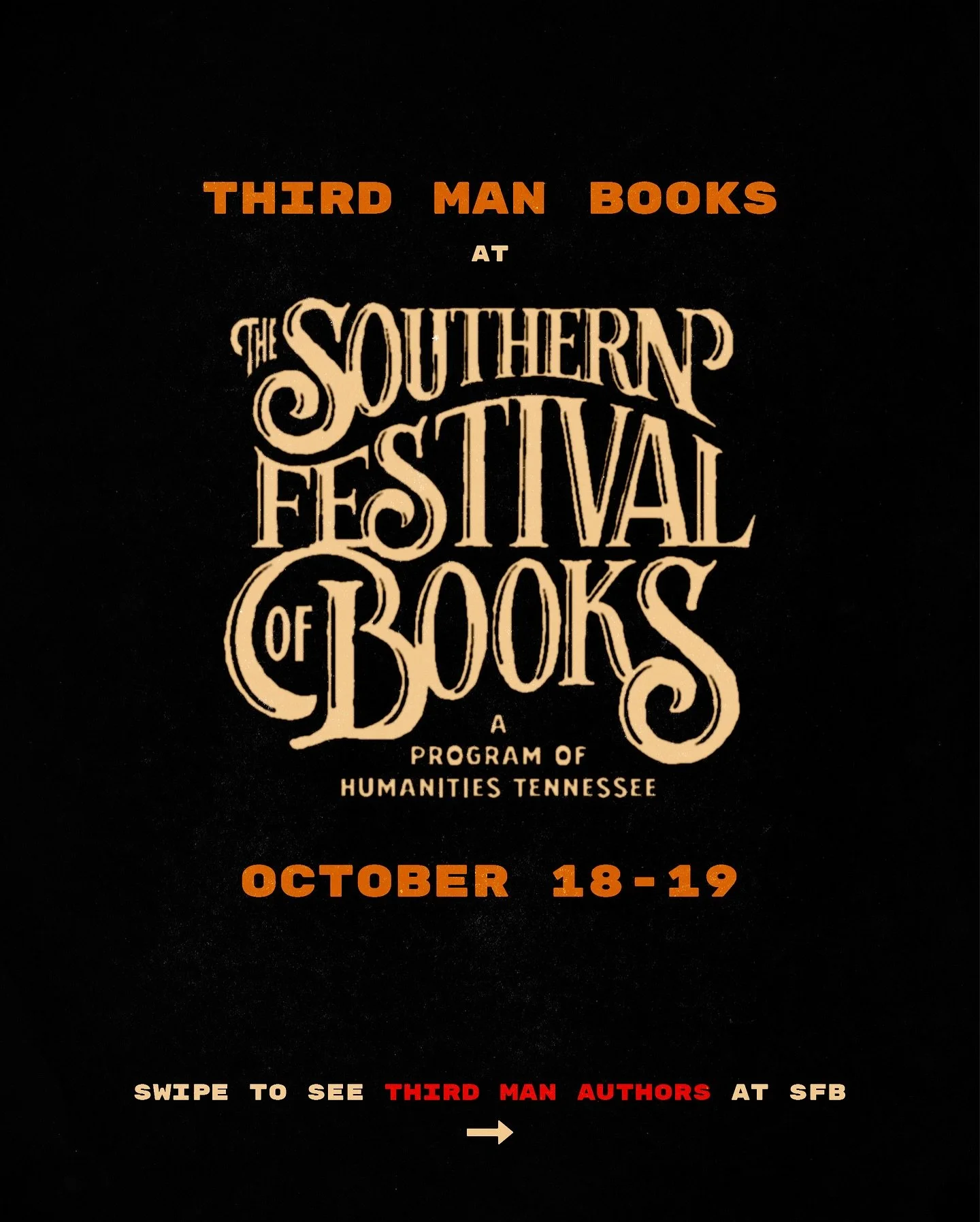 We&rsquo;re very excited about @sofestofbooks in Nashville this weekend! See these great TMB writers read and discuss their work:

Sat. Oct. 18 @shereereneethomas will be with Mary Robinette Kowal from 1pm - 2pm at the TN State Library and Archives H