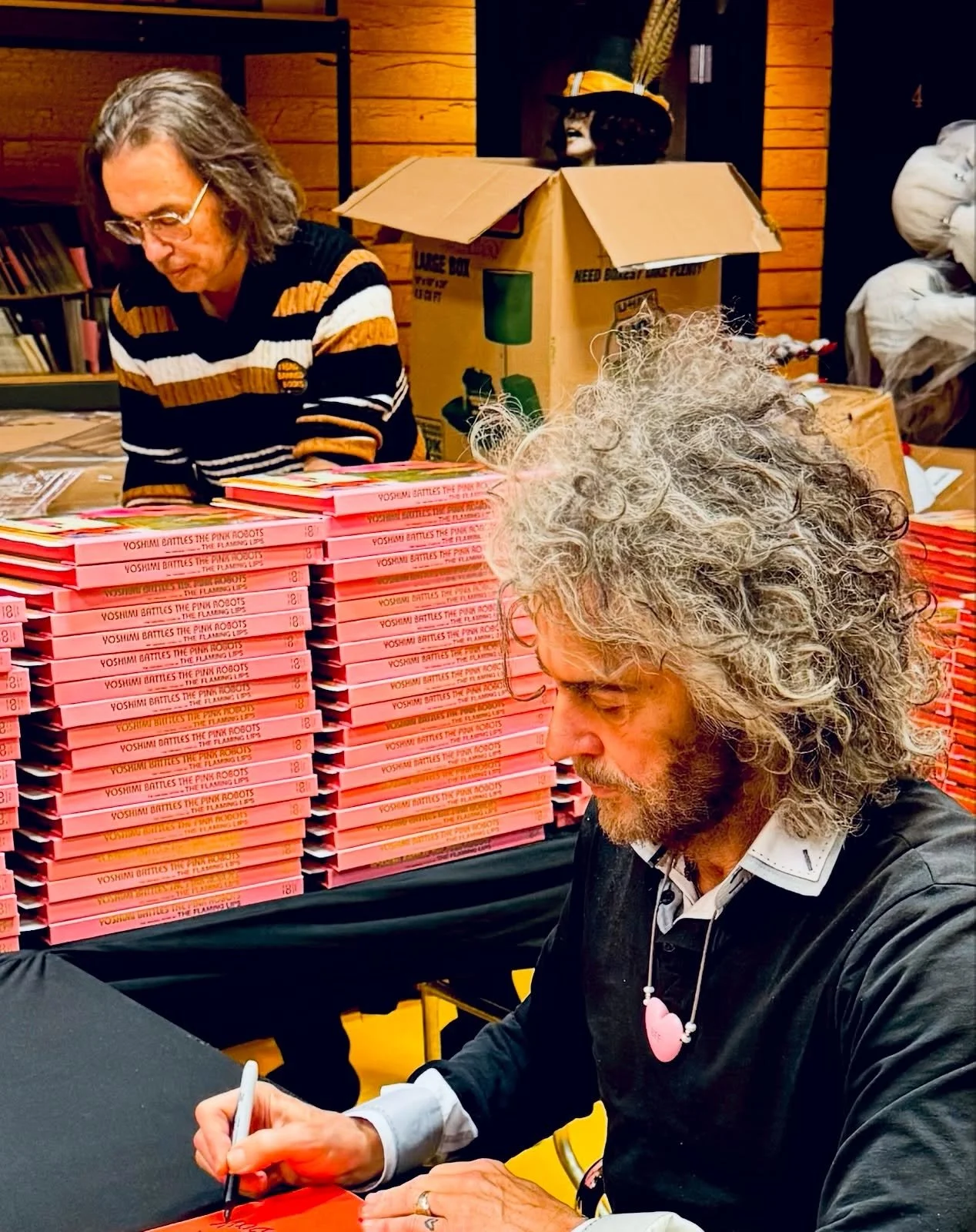 Shhhhhh, here&rsquo;s  a secret hot tip for the holidays: Third Man physical storefronts might have a few signed YOSHIMI BATTLES THE PINK ROBOTS, the graphic novel  by @waynecoyne5. Go visit them. (Because they can&rsquo;t take orders via phone etc o
