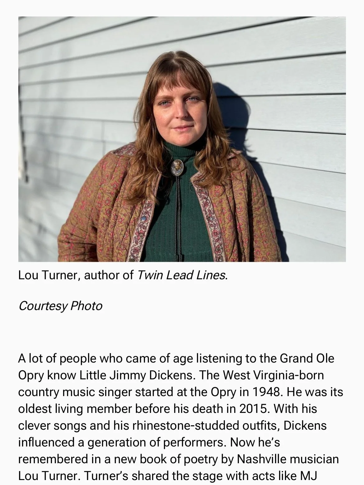 Repost &bull; @lou__turner Twin Lead Lines has been in the world for three months today!! ✨🍻🐣 Extremely grateful to @inappalachia and @commonplaceshow podcasts for having me on to yap about Jimmy and music and poems. An honor. You can listen wherev