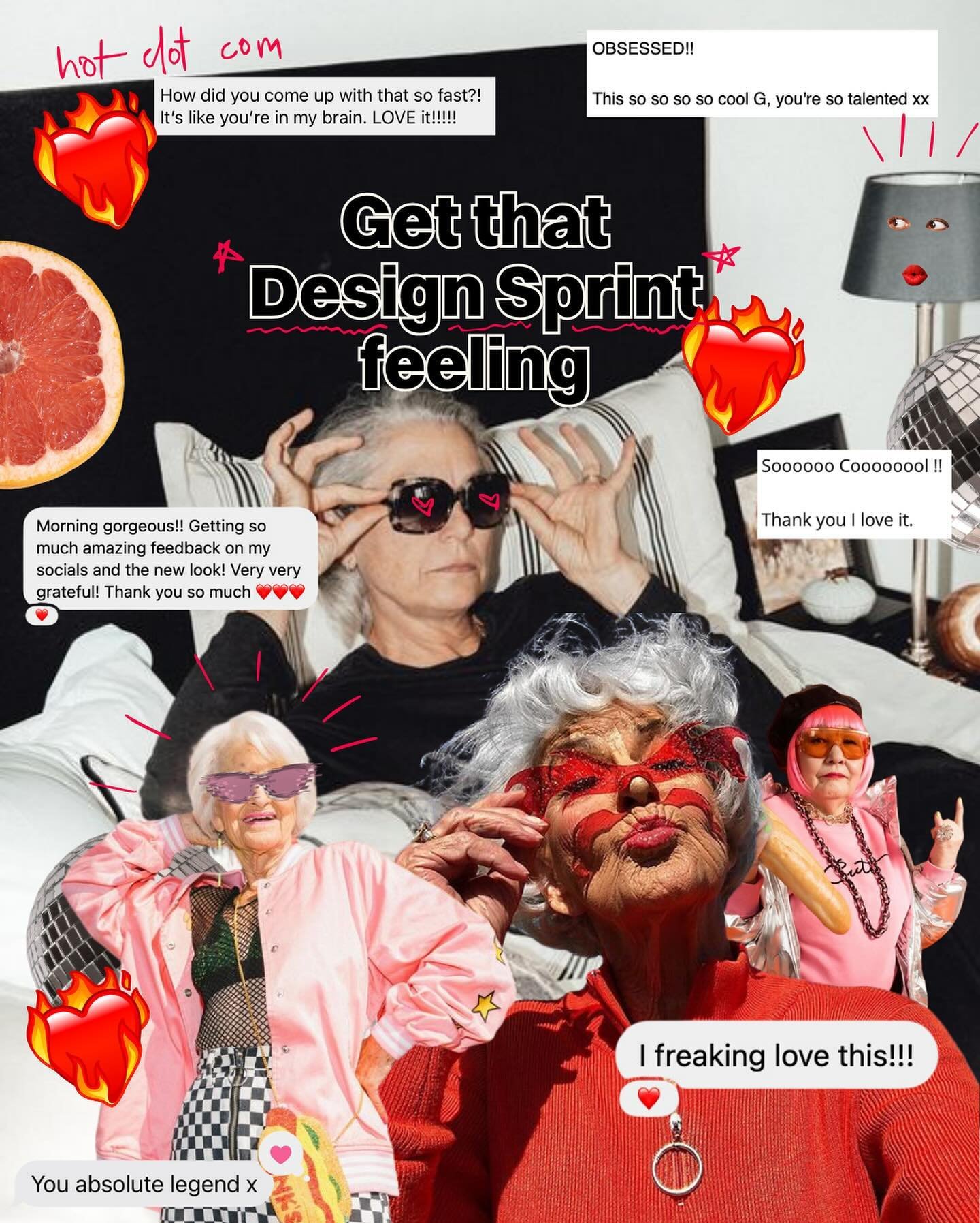 Say helllllllo to our new Design Sprints. 

Why does this epic service exist? 

Because throwing stuff at the wall and seeing what sticks is a terrible way to grow your business. 

We&rsquo;re here to make sure your energy and budget are not just spe