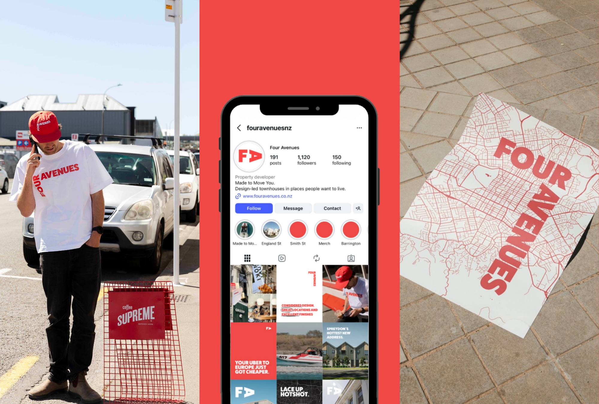 Four Avenues Brand Strategy by George Design in Christchurch NZ