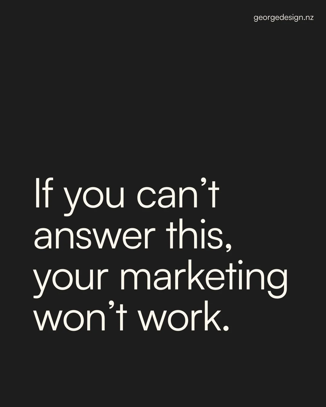 &ldquo;We already have a brand.&rdquo; Cool. But if the outcome you sell isn&rsquo;t immediately obvious, the brand isn&rsquo;t doing its job yet.

Hot take: if your customer has to think too hard, they&rsquo;ll never buy from you.
 People don&rsquo;