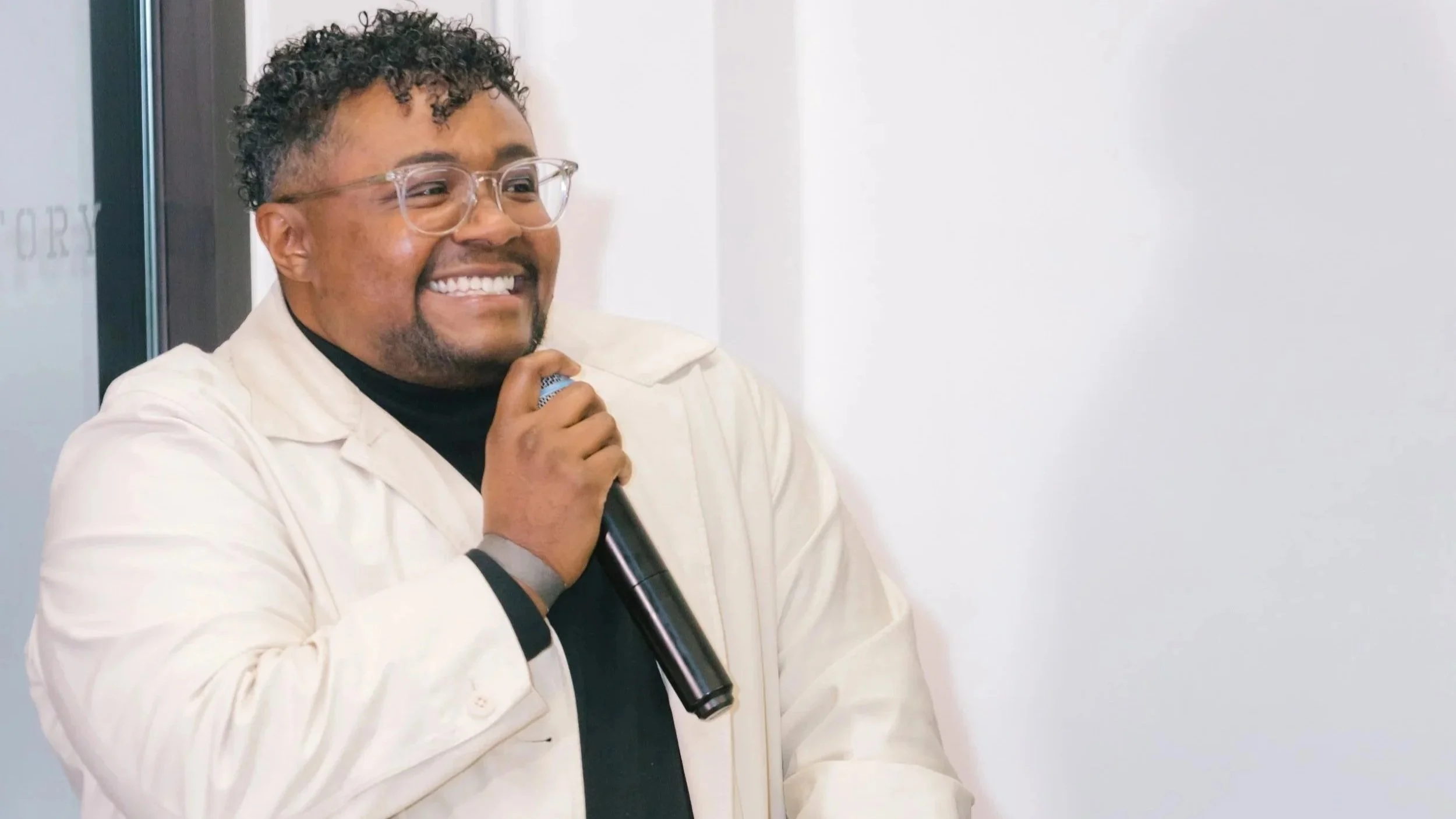 Brit Fryer recipient of the Up Next Documentary award. Presented by The Gotham 