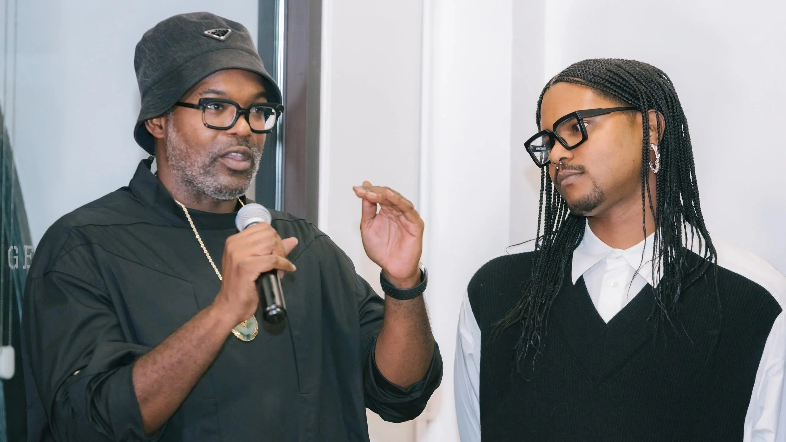 Elegance Bratton & Chester Algernal Gordon recipients of the Up Next Narrative Award. 
Presented by The Gotham