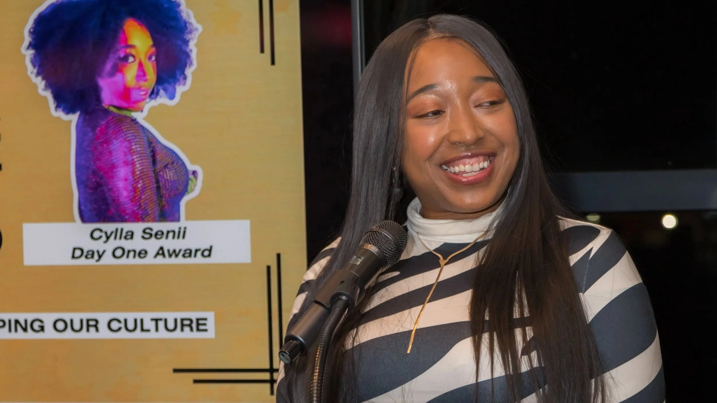 Cylla Senii recipient of the Day One Award 