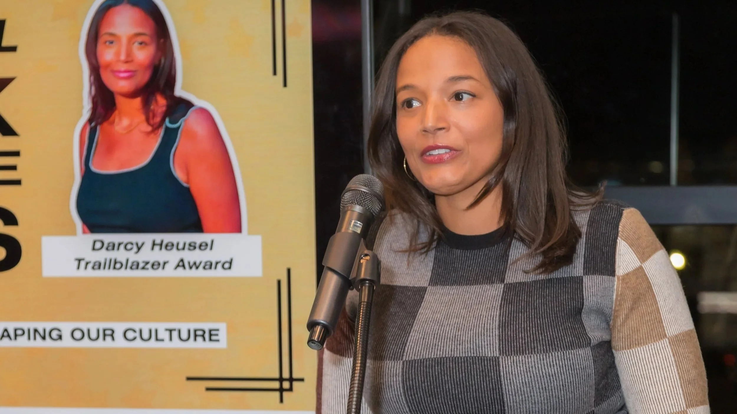 Darcy Heusel recipient of the Trailblazer award
