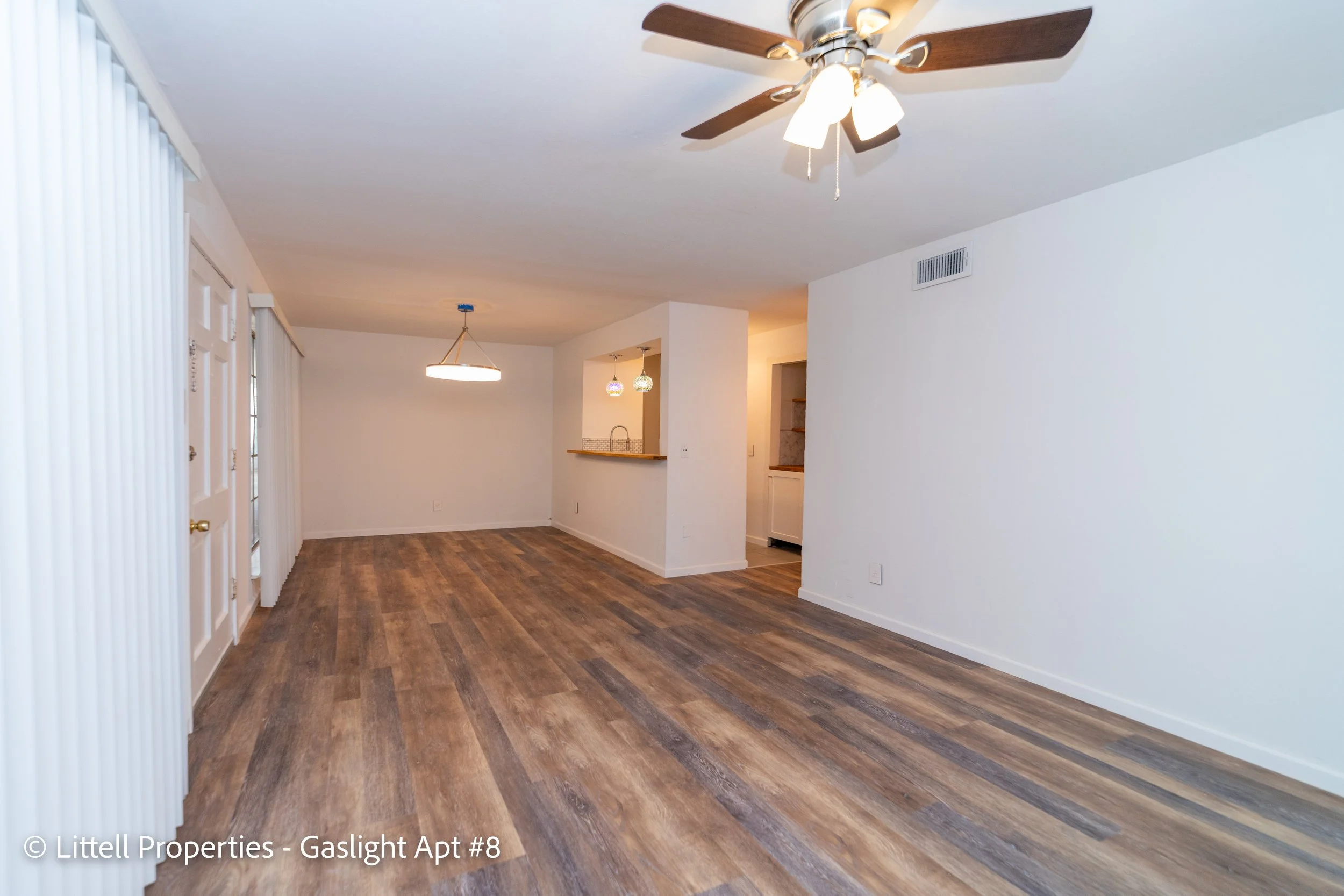  Look at the beautiful vinyl floors installed throughout  
