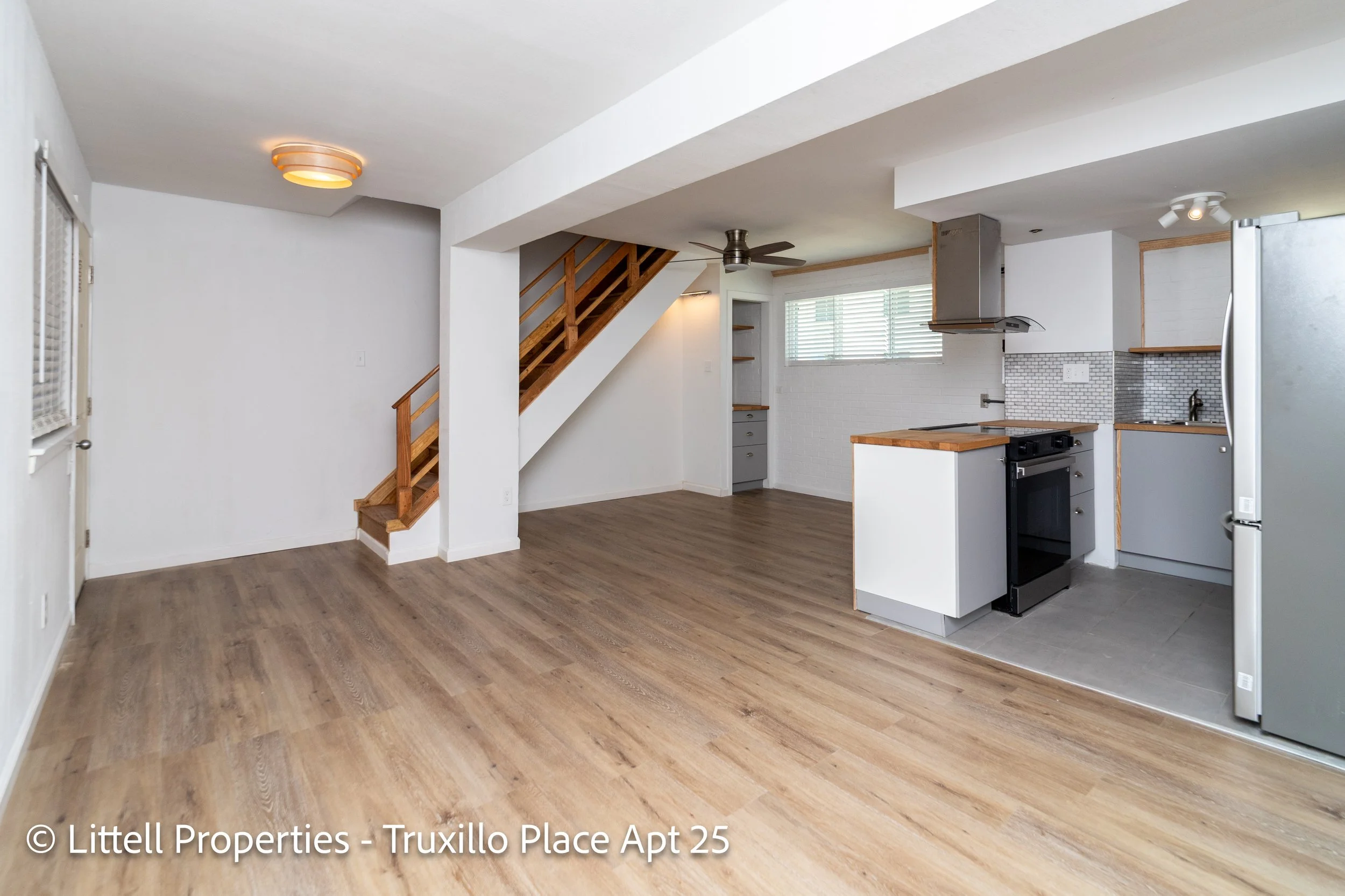 1 bedroom/ 1 bathroom/ 2 Story $1200* Truxillo Place Apartments #25