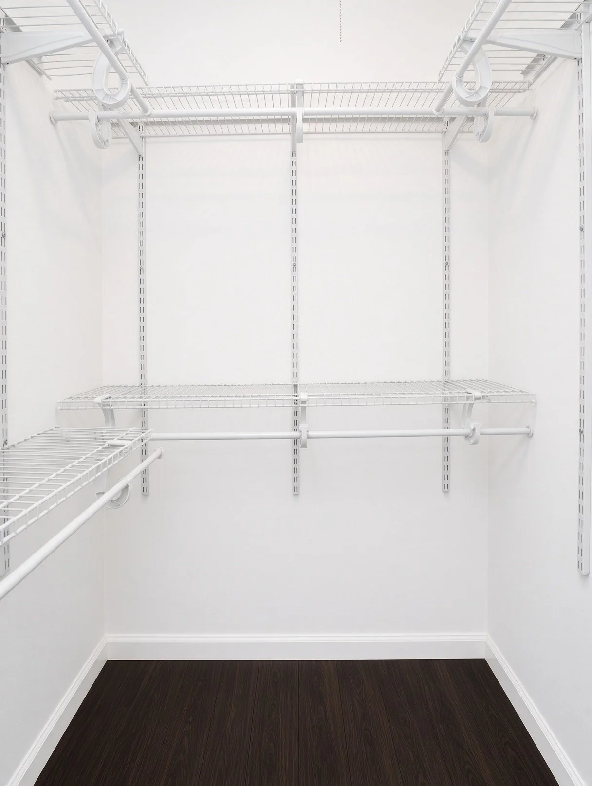  One of the two walk in closets with built in Rubbermaid shelving.  
