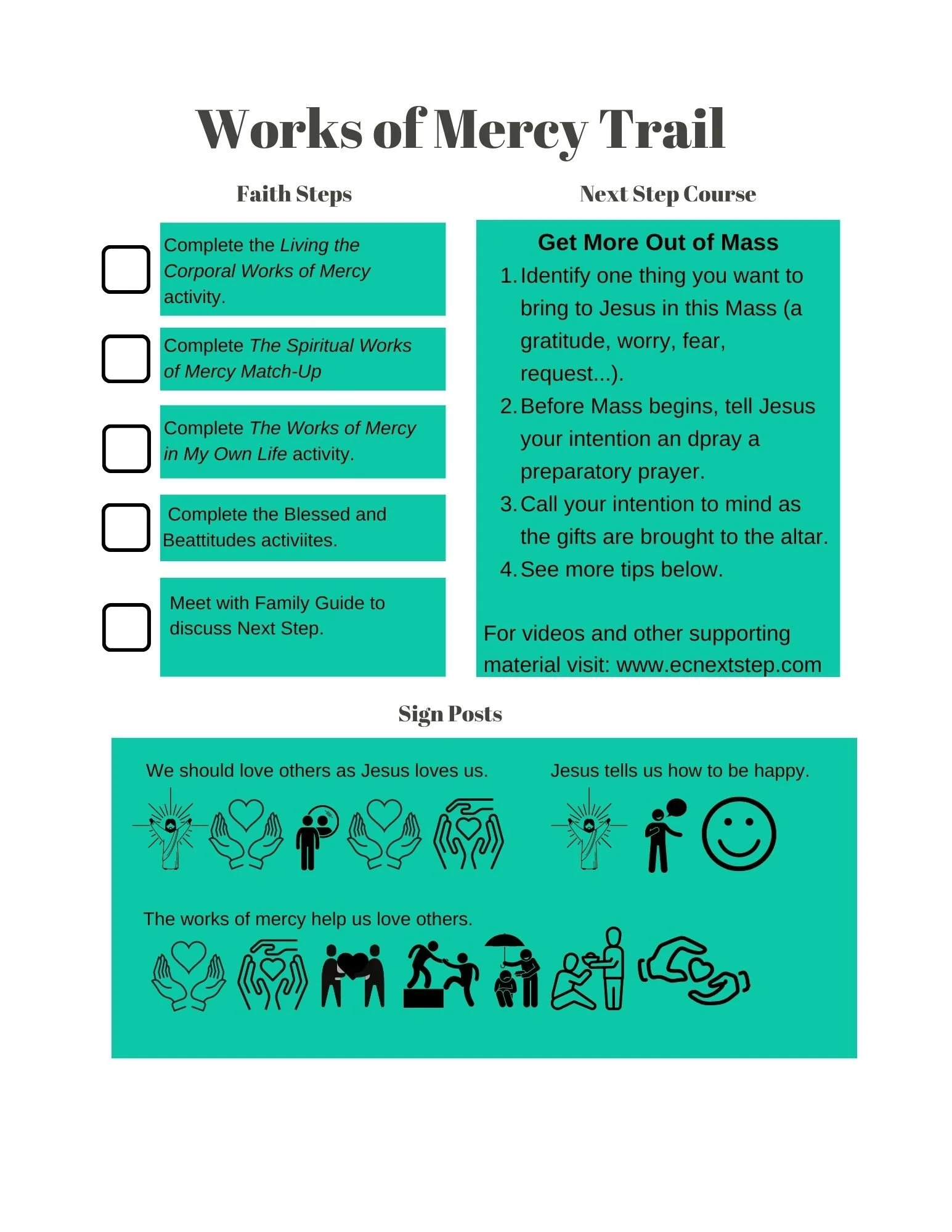 Mercy Path Works of Mercy Trail — FaithJourneys