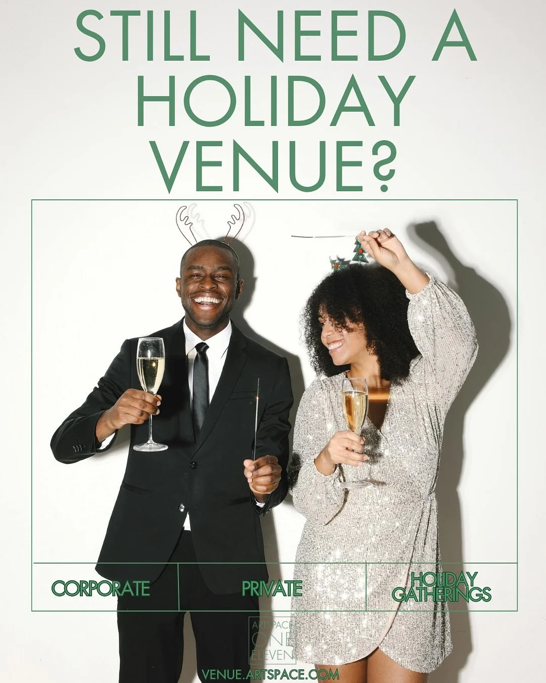 It&rsquo;s not too late to celebrate! 

We still have a few dates open for this upcoming holiday season 🎁 

Check out our event packages on our website, link in bio 

@artspace111 @twopairphoto @kyliehullstudio 

#fortworthevents #Holidayparty #dfwe