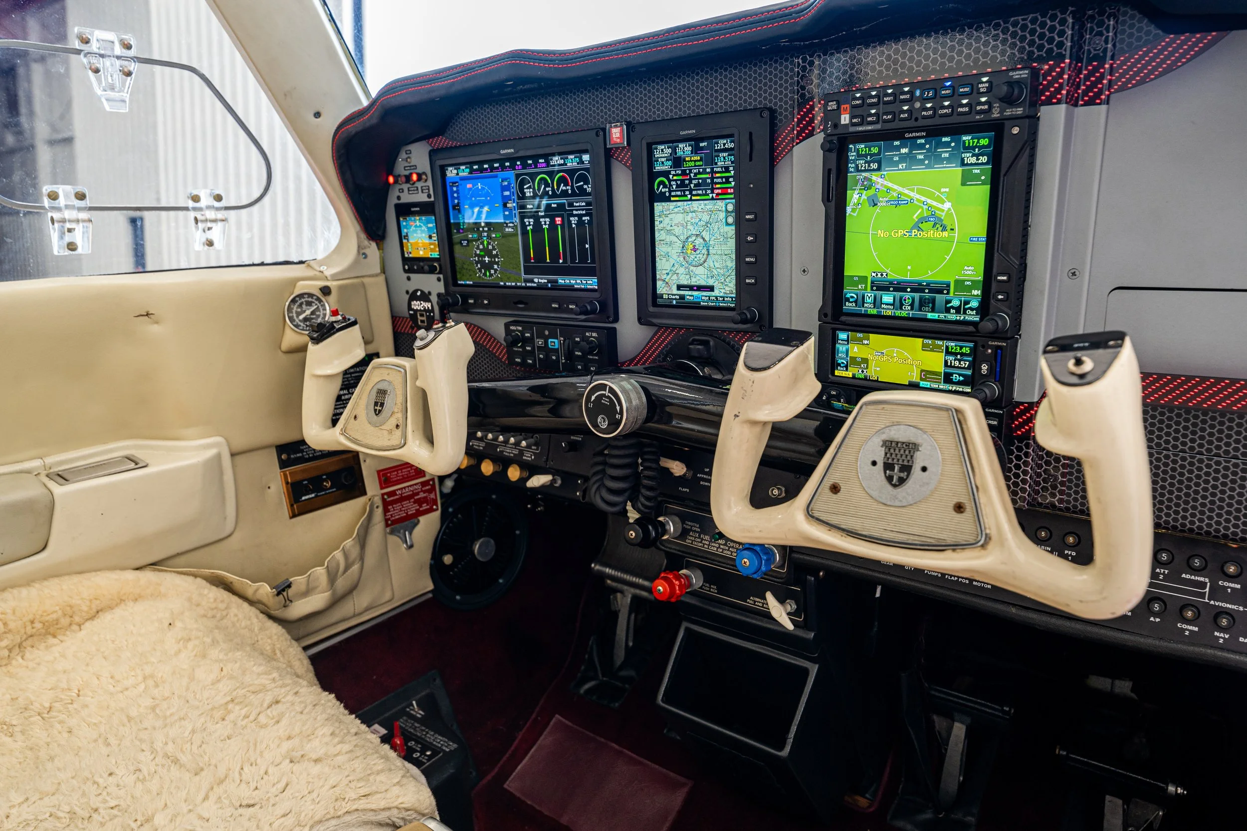 Avionics Upgrade on a 1981 Beechcraft Bonanza performed at the Synergy Flight Center Authorized Garmin Service Center in Bloomington, IL (KBMI)