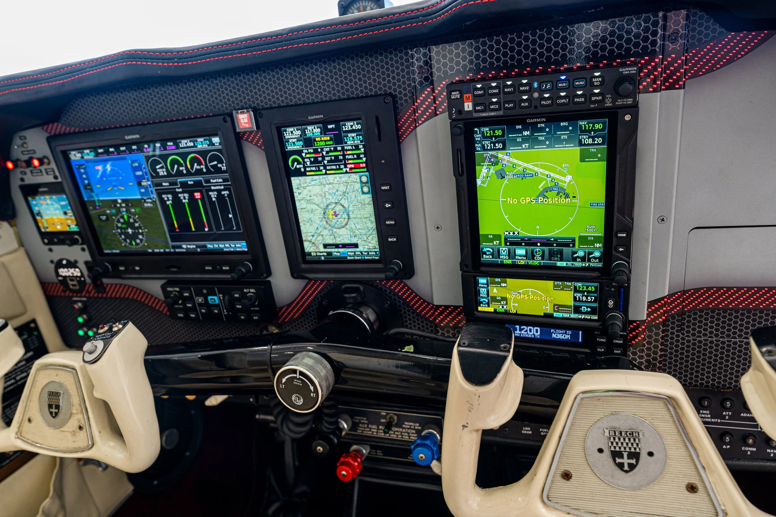 Avionics Upgrade on a 1981 Beechcraft Bonanza performed at the Synergy Flight Center Authorized Garmin Service Center in Bloomington, IL (KBMI)