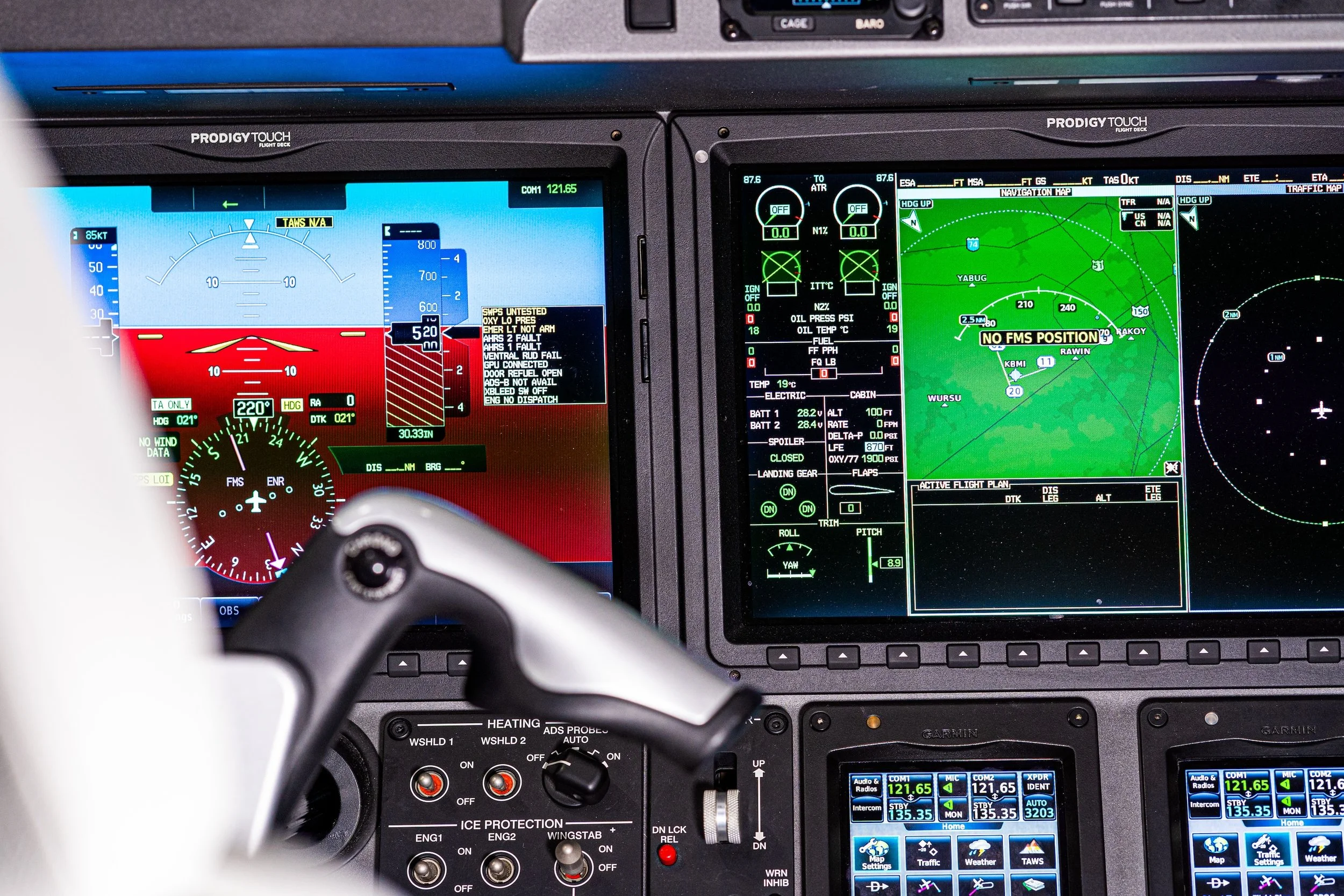 Garmin Avionics for Embraer Phenom Light Jets at Synergy Flight Center in Bloomington, Illinois