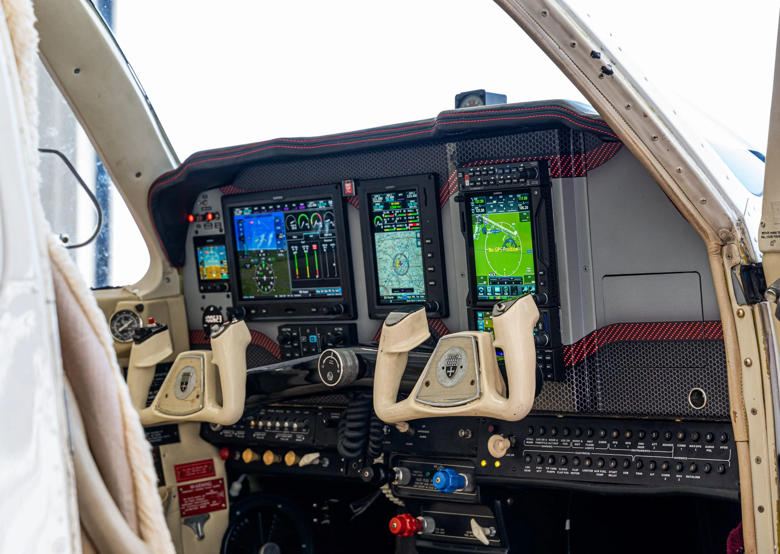 Avionics Upgrade on a 1981 Beechcraft Bonanza performed at the Synergy Flight Center Authorized Garmin Service Center in Bloomington, IL (KBMI)