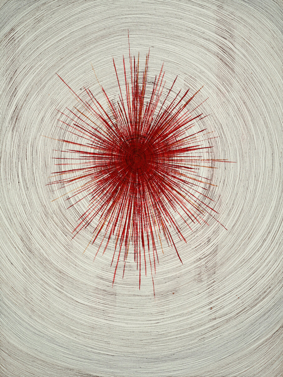 splitting the guesswork.
gouache, pen and ink on paper.