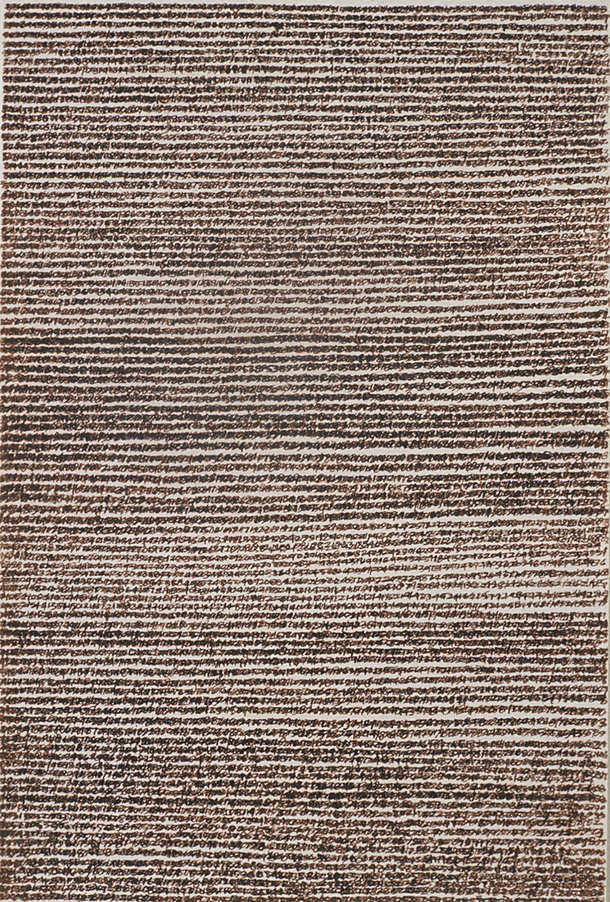 writing over numbers (the days i’ve been alive (9,281) in 1084 minutes).
pen and ink on paper.
the numbers “1” through “9,281” written consecutively from left to right, top to bottom.