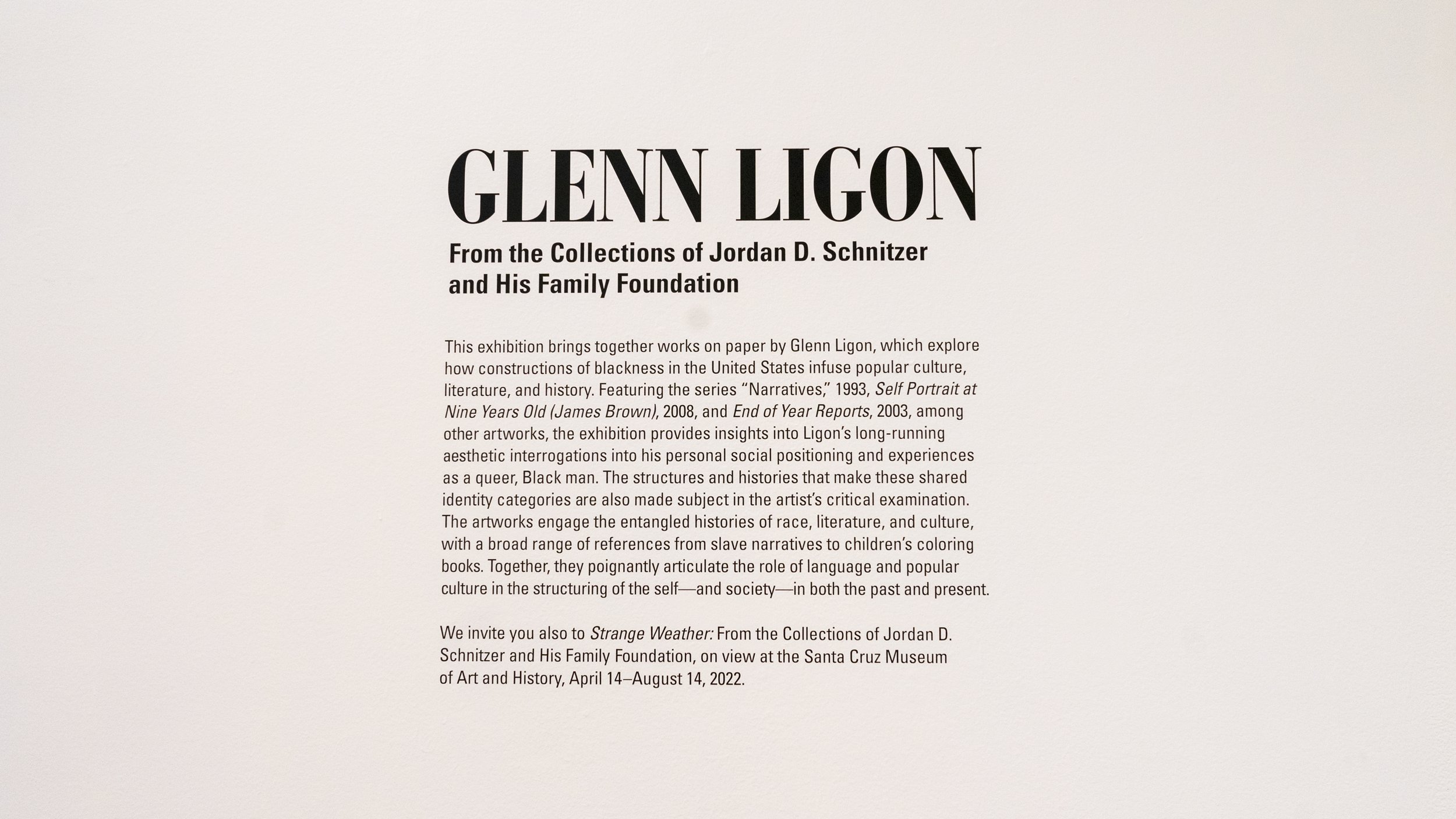  Glenn Ligon at Sesnon Art Gallery 