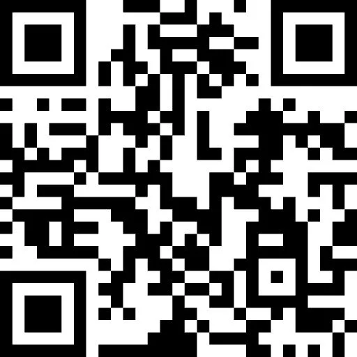 Un codice QR in bianco e nero.