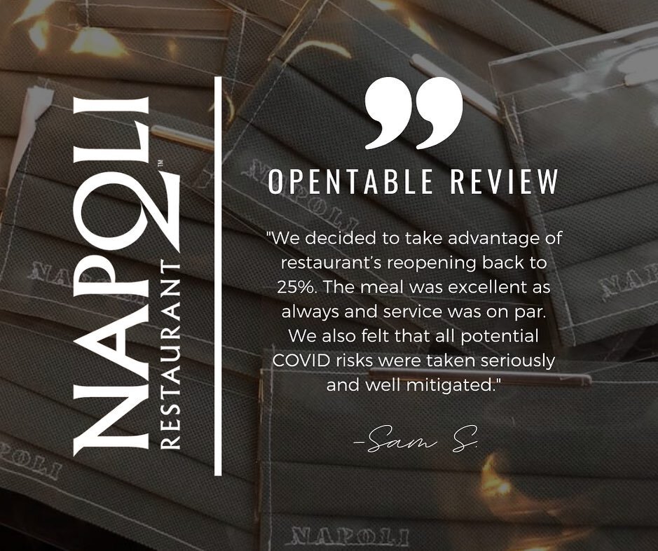 We appreciate now more than ever that your choice of restaurant is precious! Thank you in advance to everyone who is dining with us this weekend... if you are still searching for a place to spend your Saturday night, we hope you will consider spendin