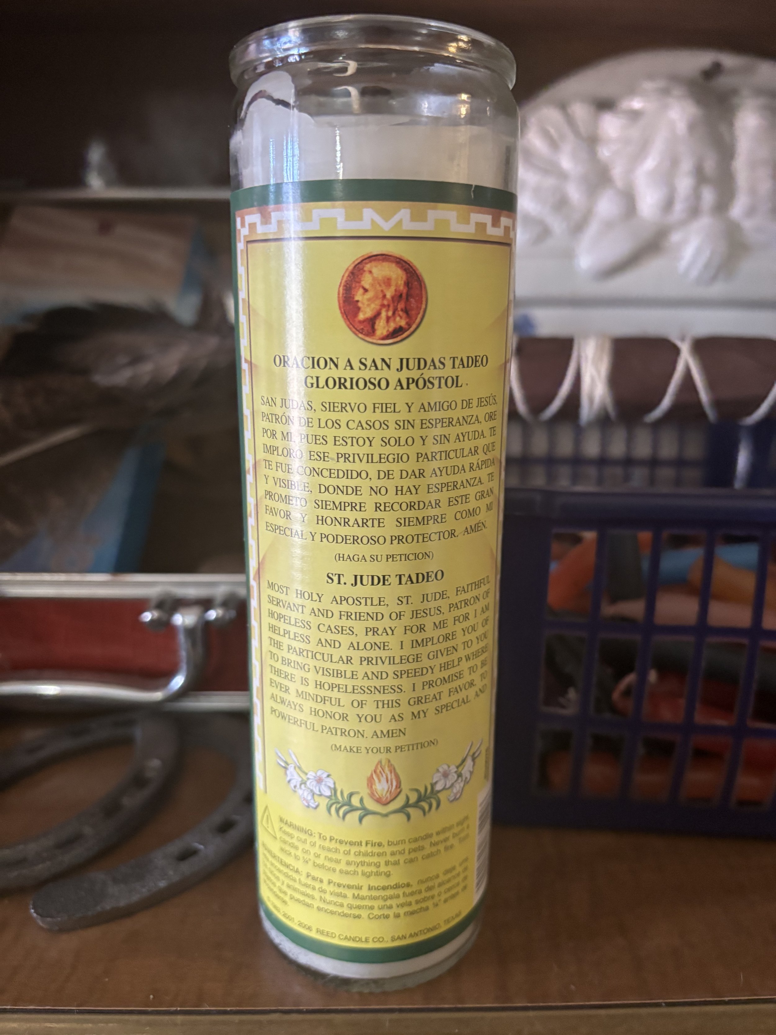 Saint Jude candle
