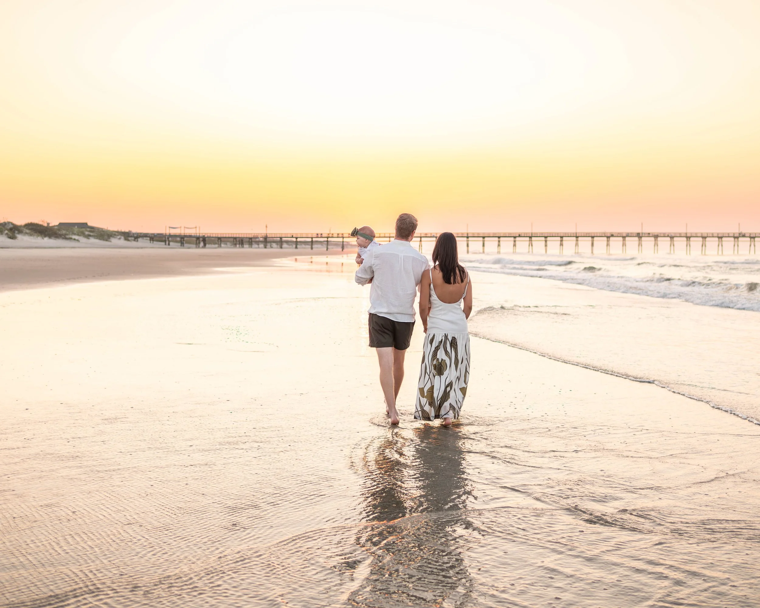 Sunset Beach Sunrise Family Session