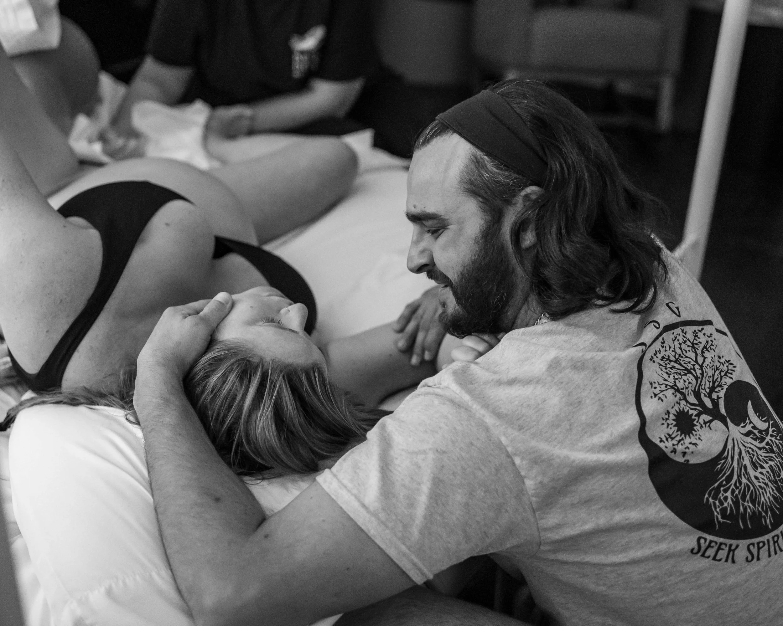 Emotional birth photography in Onslow County North Carolina