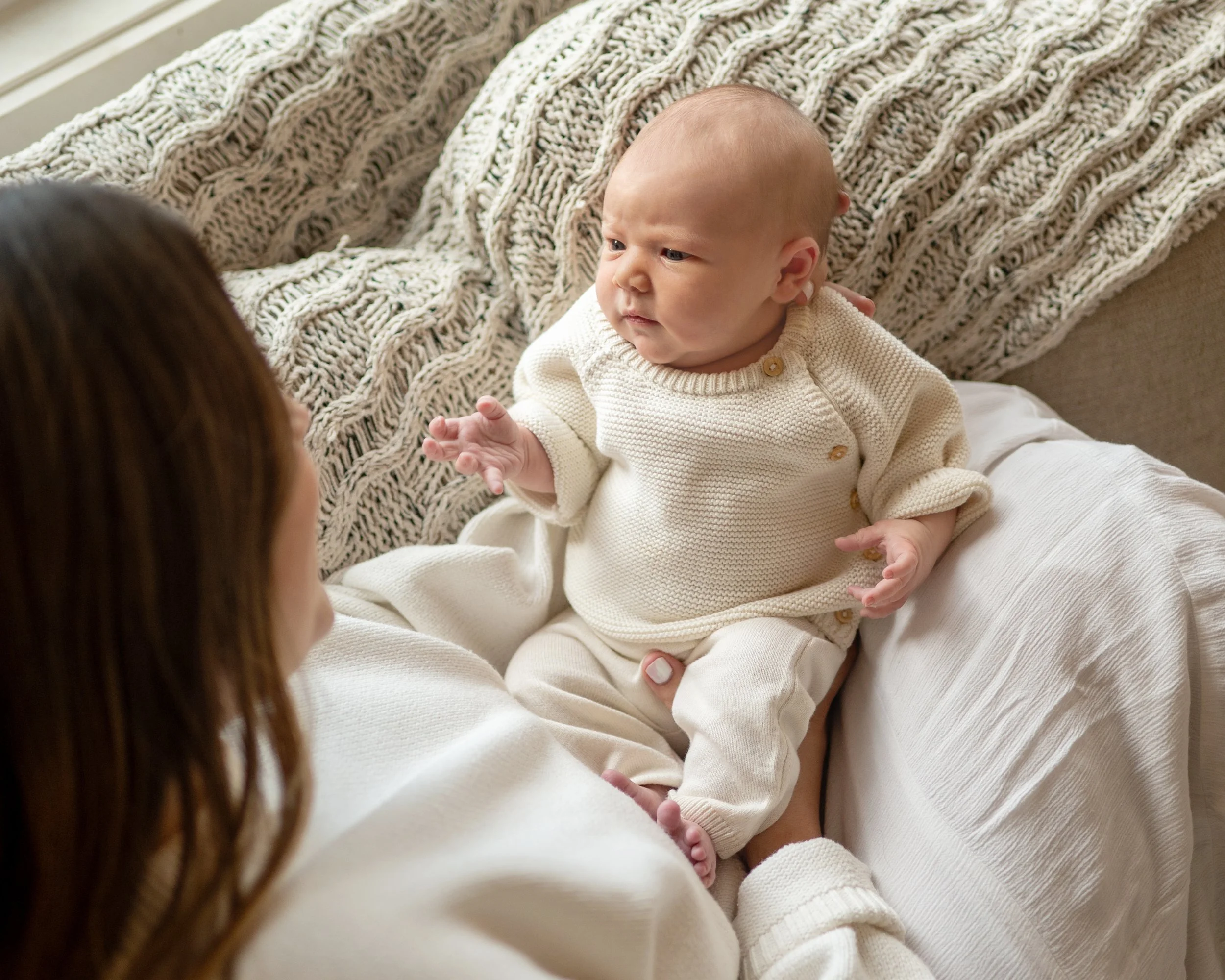 Awake Baby Newborn Session Wilmington NC
