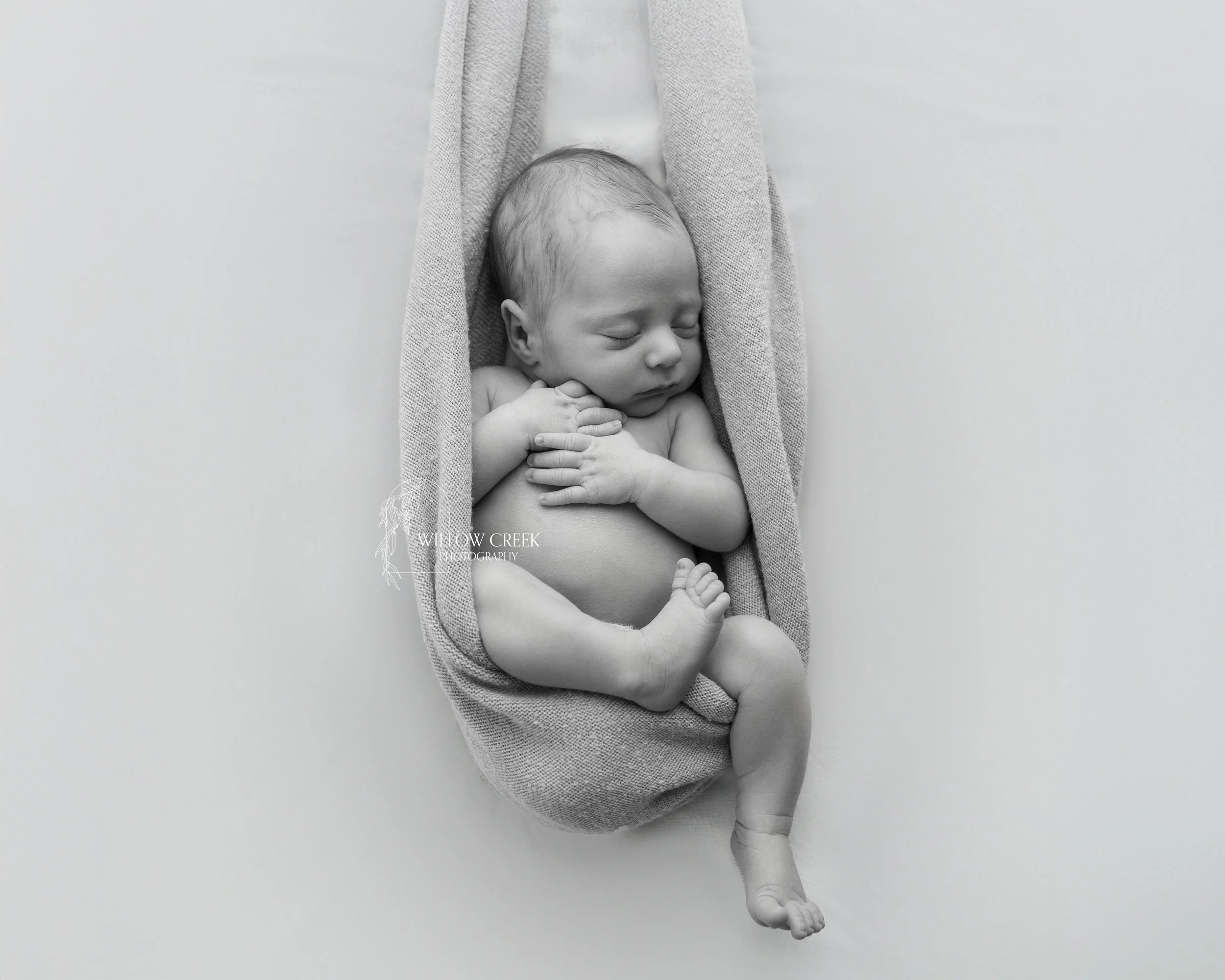 Newborn portrait photographed during an in-home newborn session