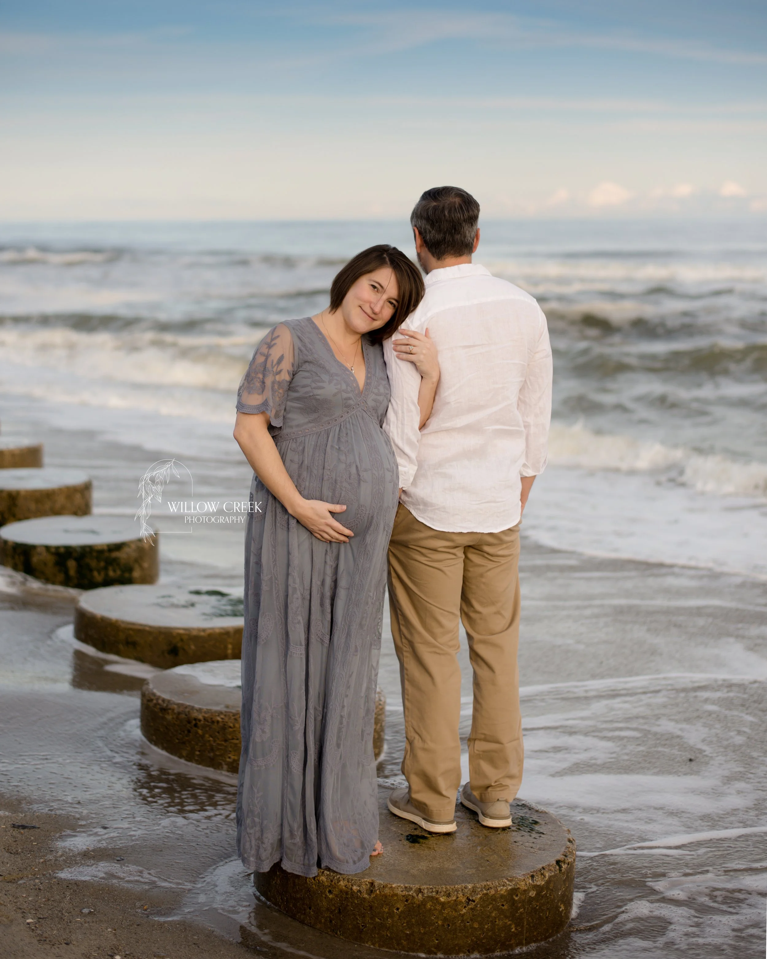 Ocean Front Maternity Session Carolina Beach, NC