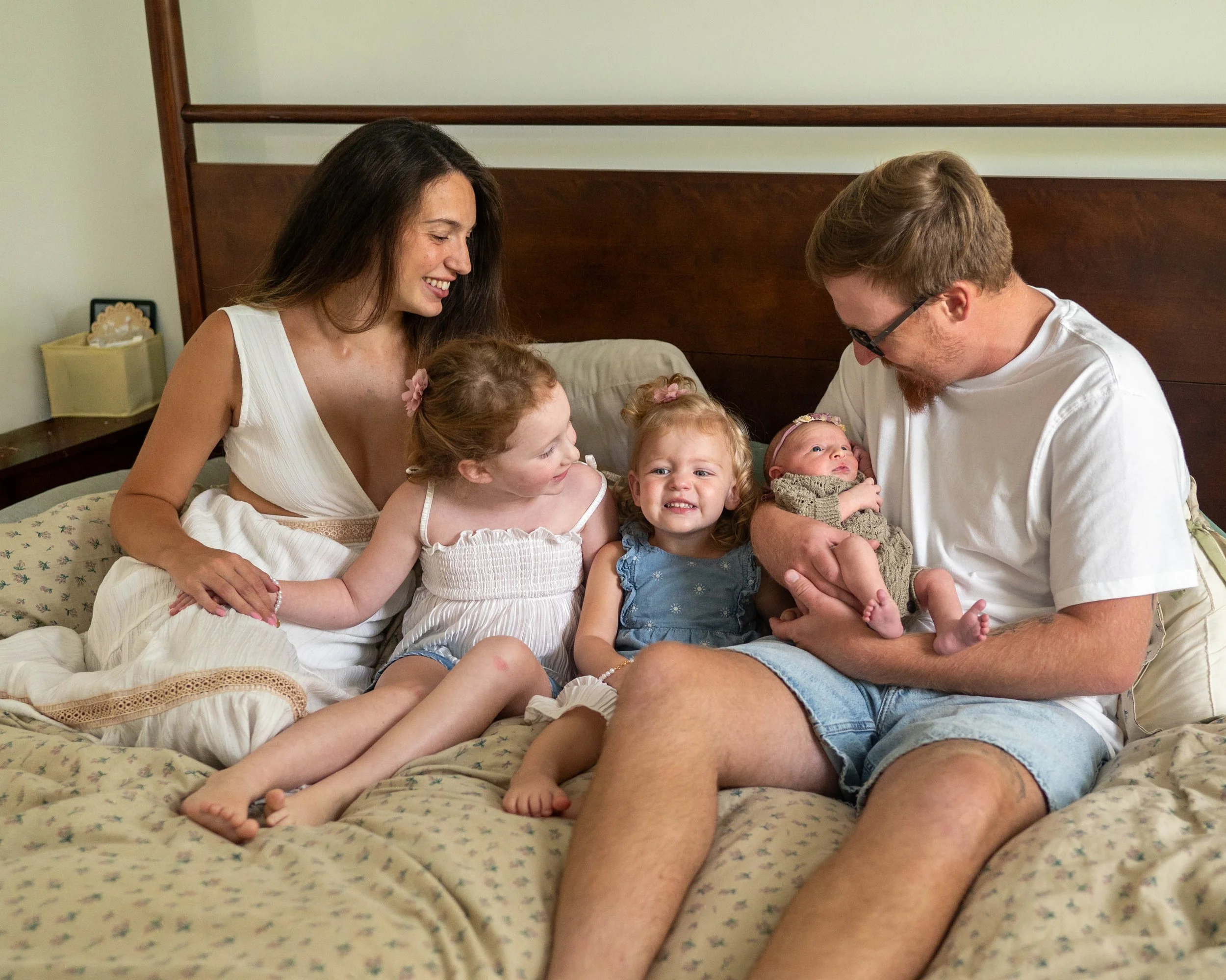 Family In home newborn session Burgaw NC