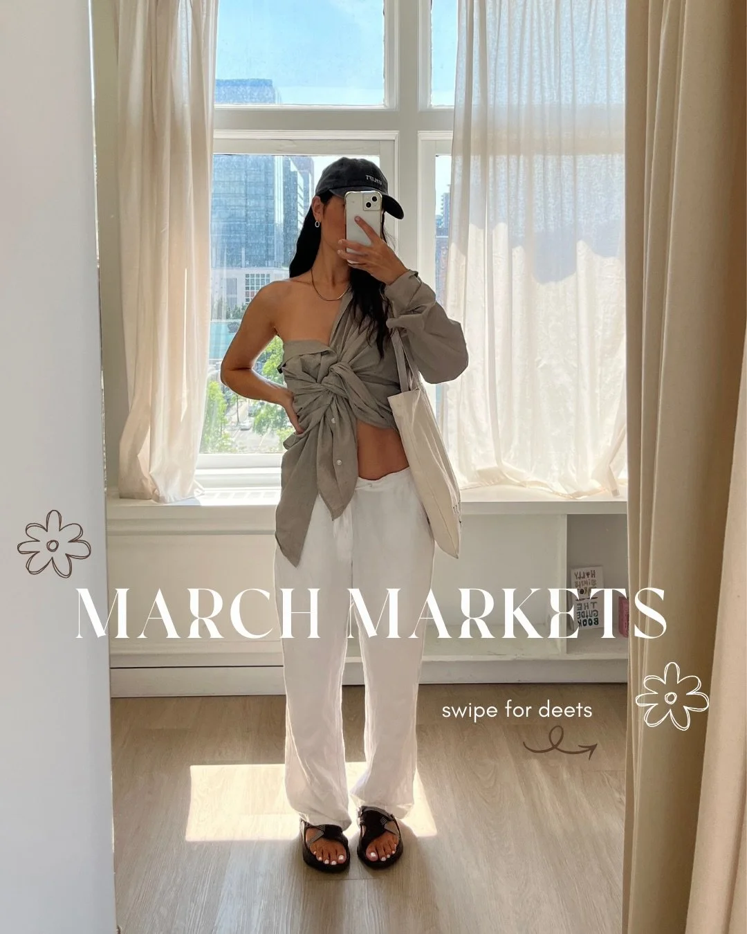 HII friends!🌸 March is kicking off market season and I&rsquo;ll be popping up at two lovely local markets &mdash; come by, browse the new Spring pieces, and spend the day supporting local! 🫶🏼

So excited to step into the SPRING energy and be back 