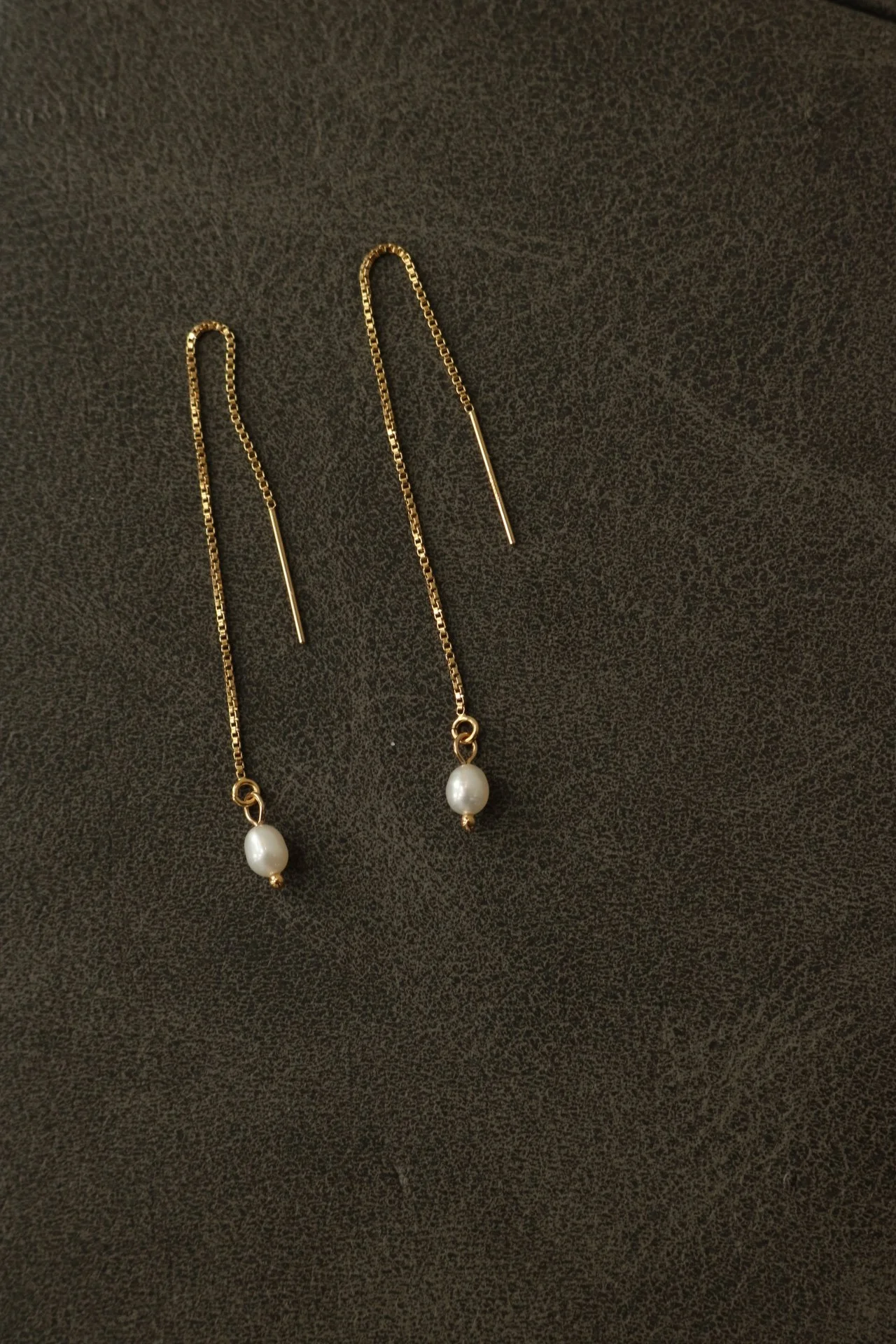 14k Gold Filled Pearl Threaders