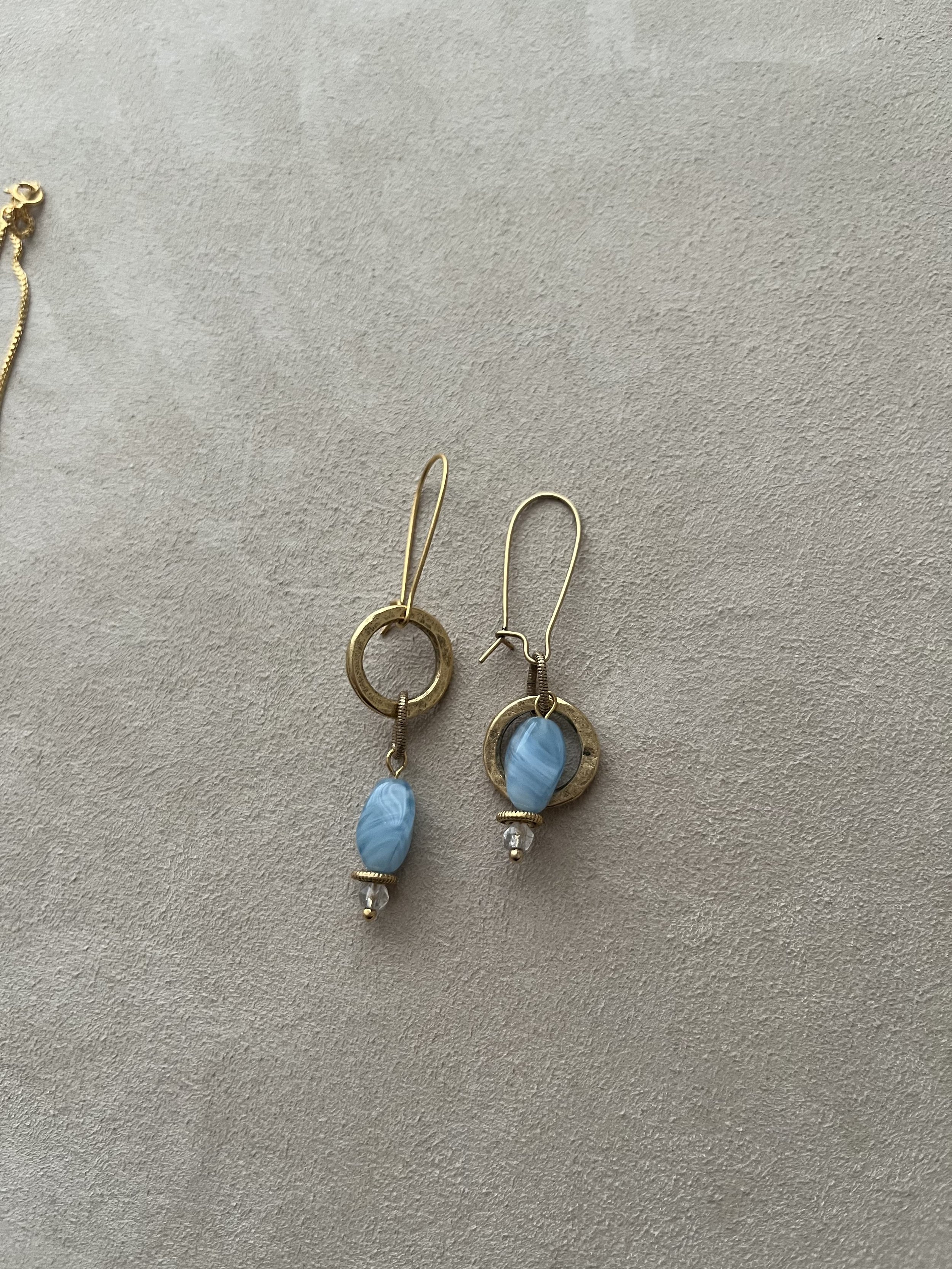 Blue 2-Way Earrings