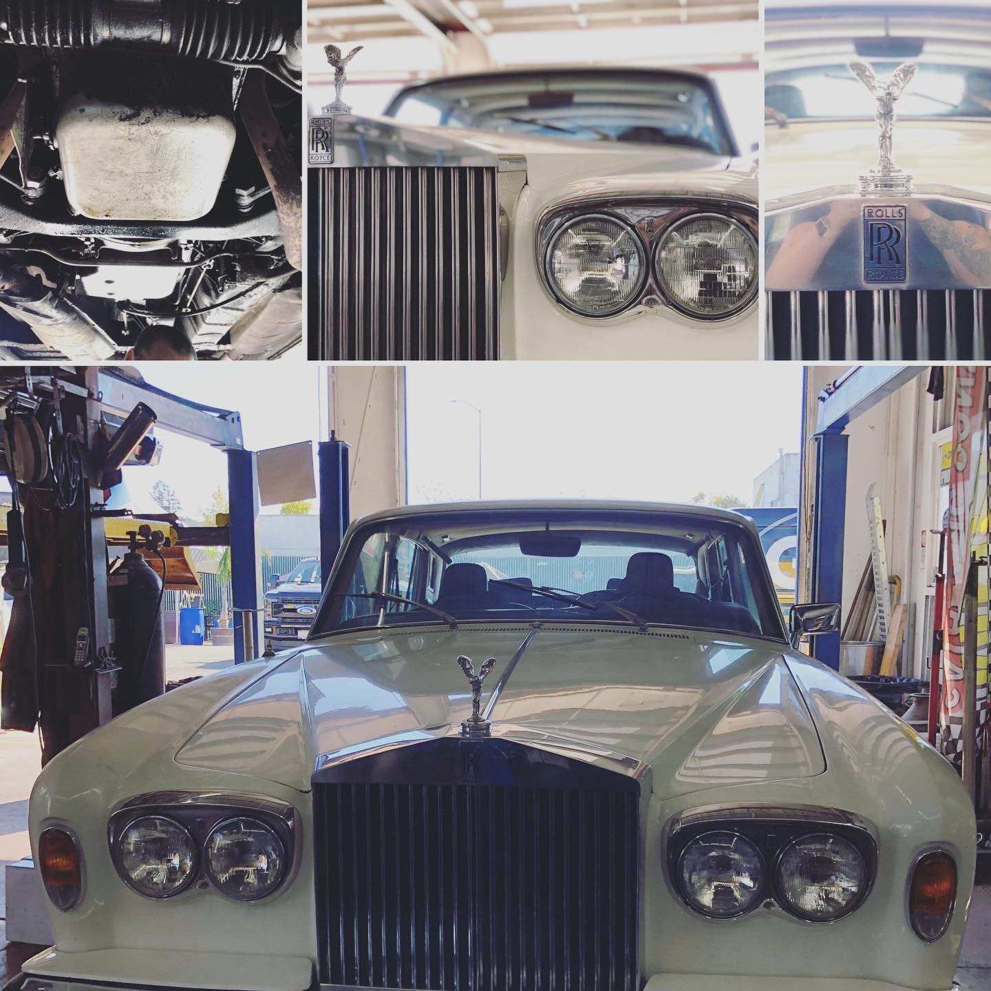 We worked on the exhaust system to an 1967 Antique Rolls Roy&rsquo;s!  Beautiful well maintained vehicle!  We make sure to do the work right! #antiquerollsroyce #rollsroyce