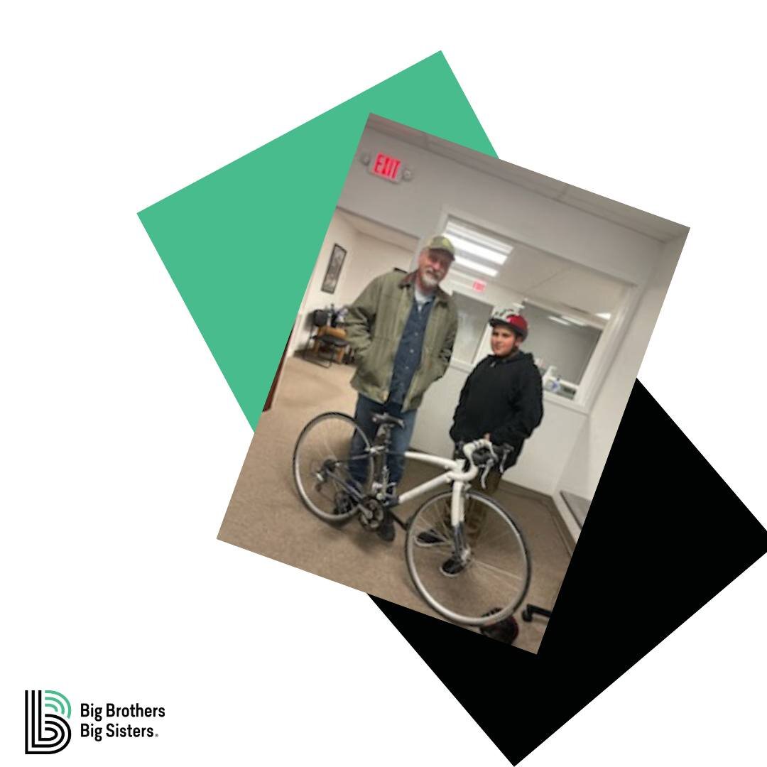 Little Brother Axel thought his new bike from @freebikes4kidz was so cool! He and Big Brother Tom are talking about going for a ride together soon. 

#mentoring #becomeamentor #mentorship #bigbrothersbigsisters #bbbscnm