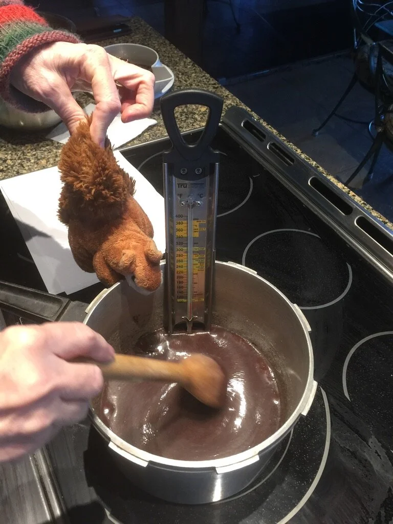 Amelia and Scottie "Help" Make A Birthday Cake