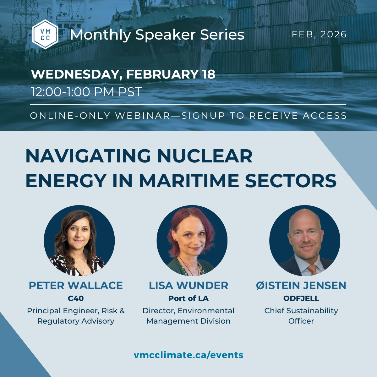 Monthly Speaker Series | Ports and Shipping Advancing Clean Fuels