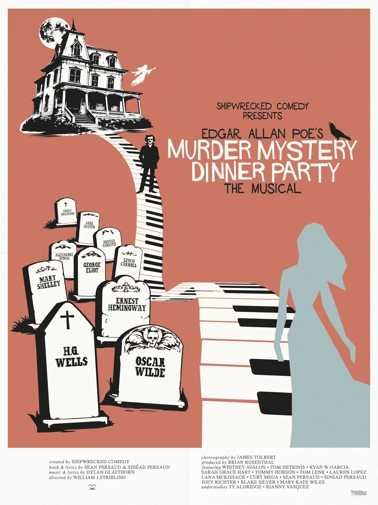 Edgar Allan Poe's Murder Mystery Dinner Party: The Musical Poster