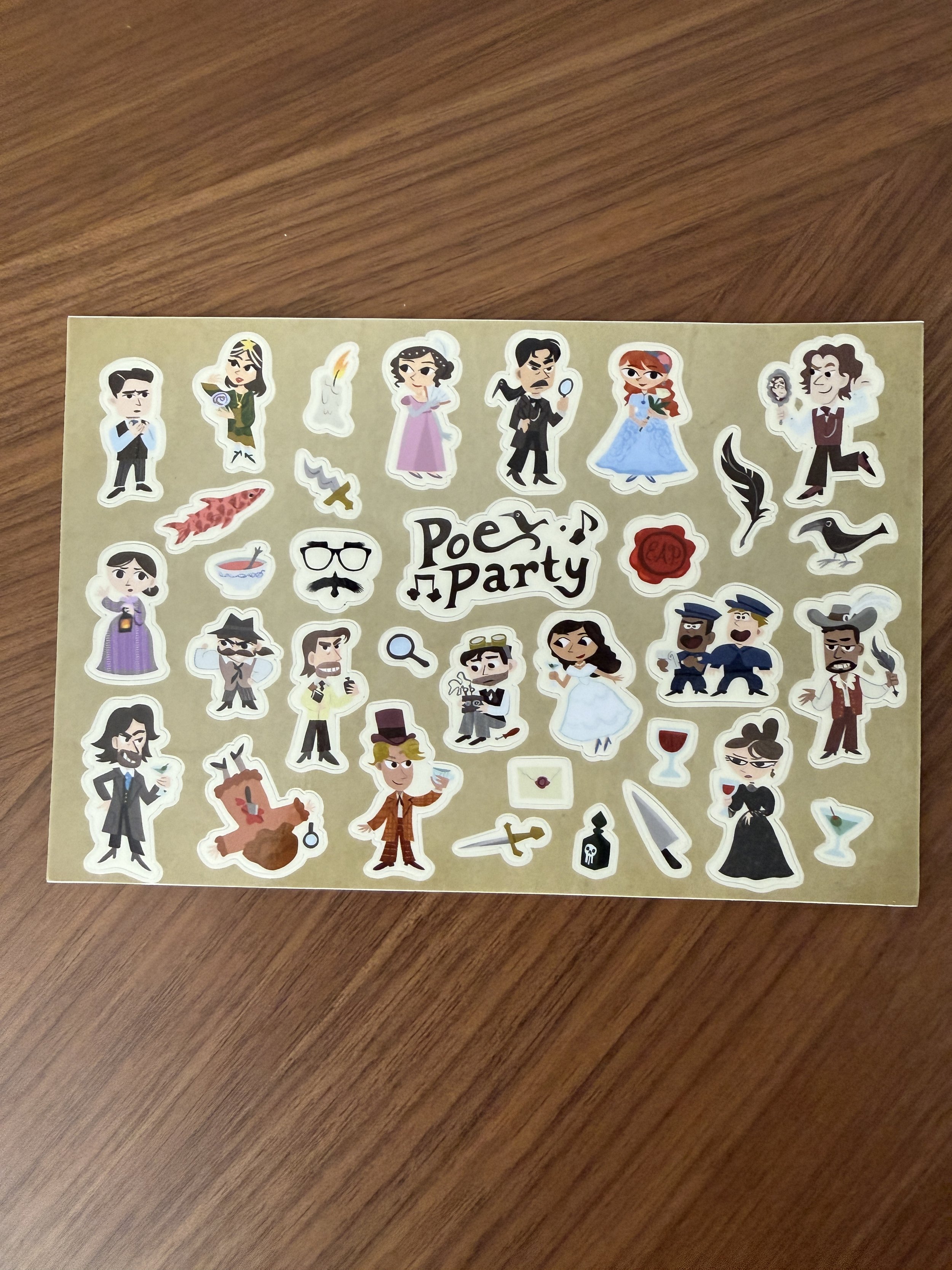 Poe Party Sticker Sheet
