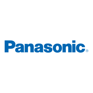 Panasonic logo with a person using a camera in the background.