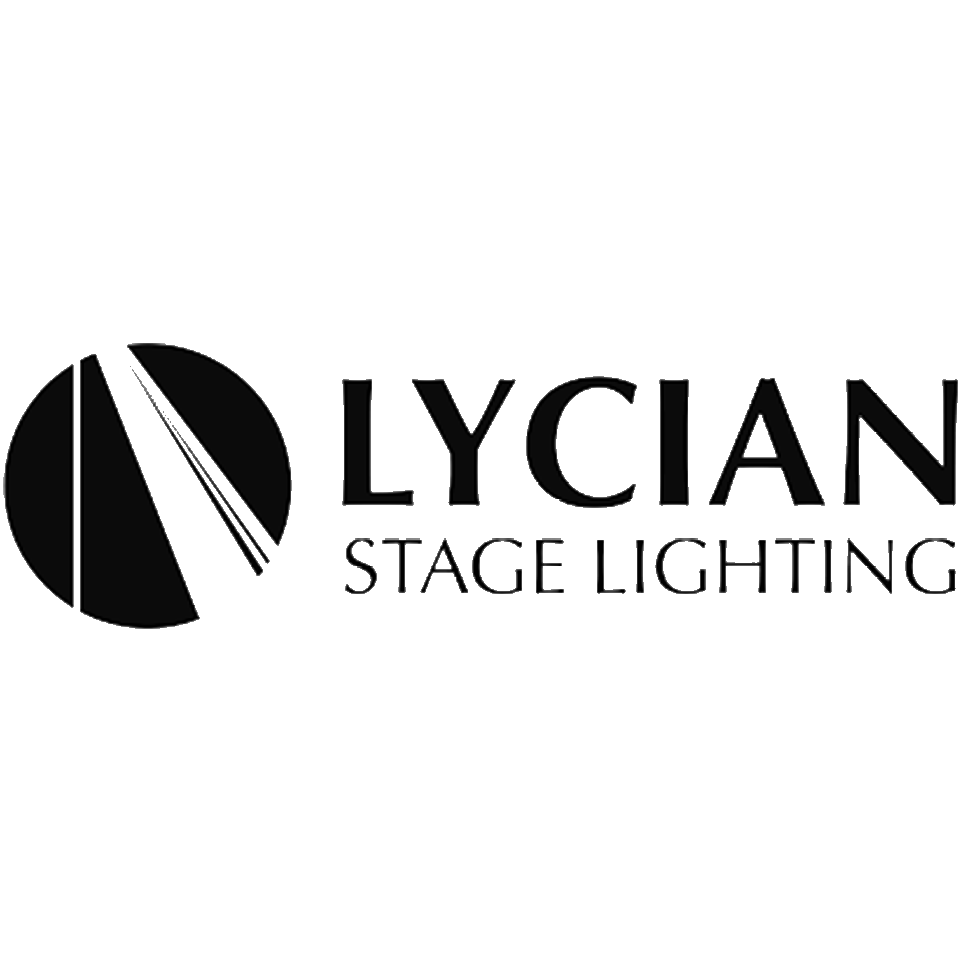 Lycan Stage Lighting logo with a stylized circular icon and the company name in black text.