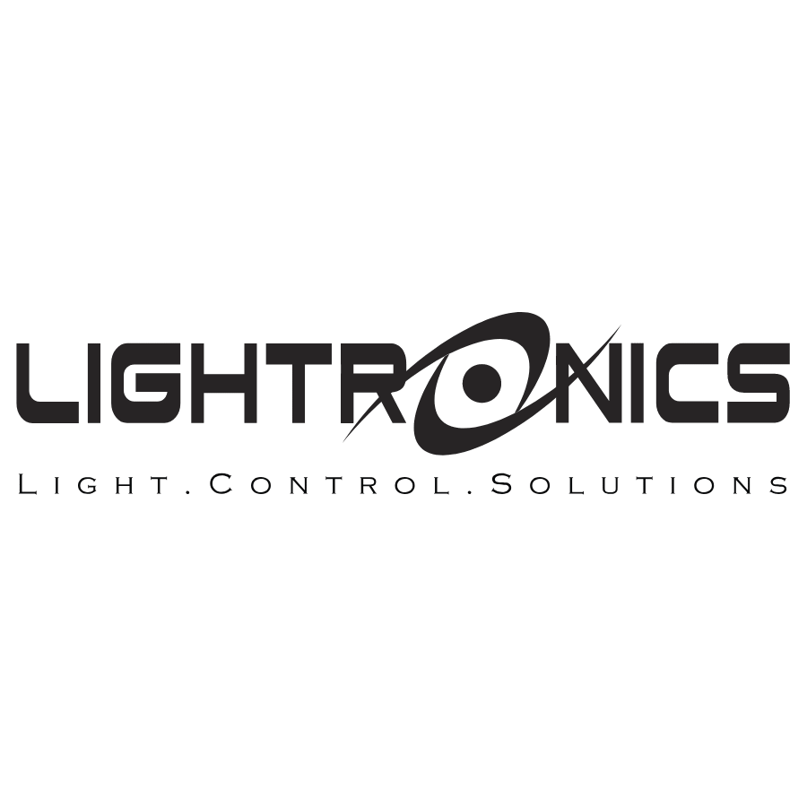 Logo of Lighttronics with the text Light. Control. Solutions.
