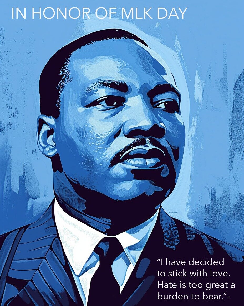 In honor of the memory of Martin Luther King Jr. 
This one quote, &quot;I have decided to stick with love. Hate is too great a burden to bear.&quot; Is one thing I wish the world could embrace more. 
#mlk #MLKDay