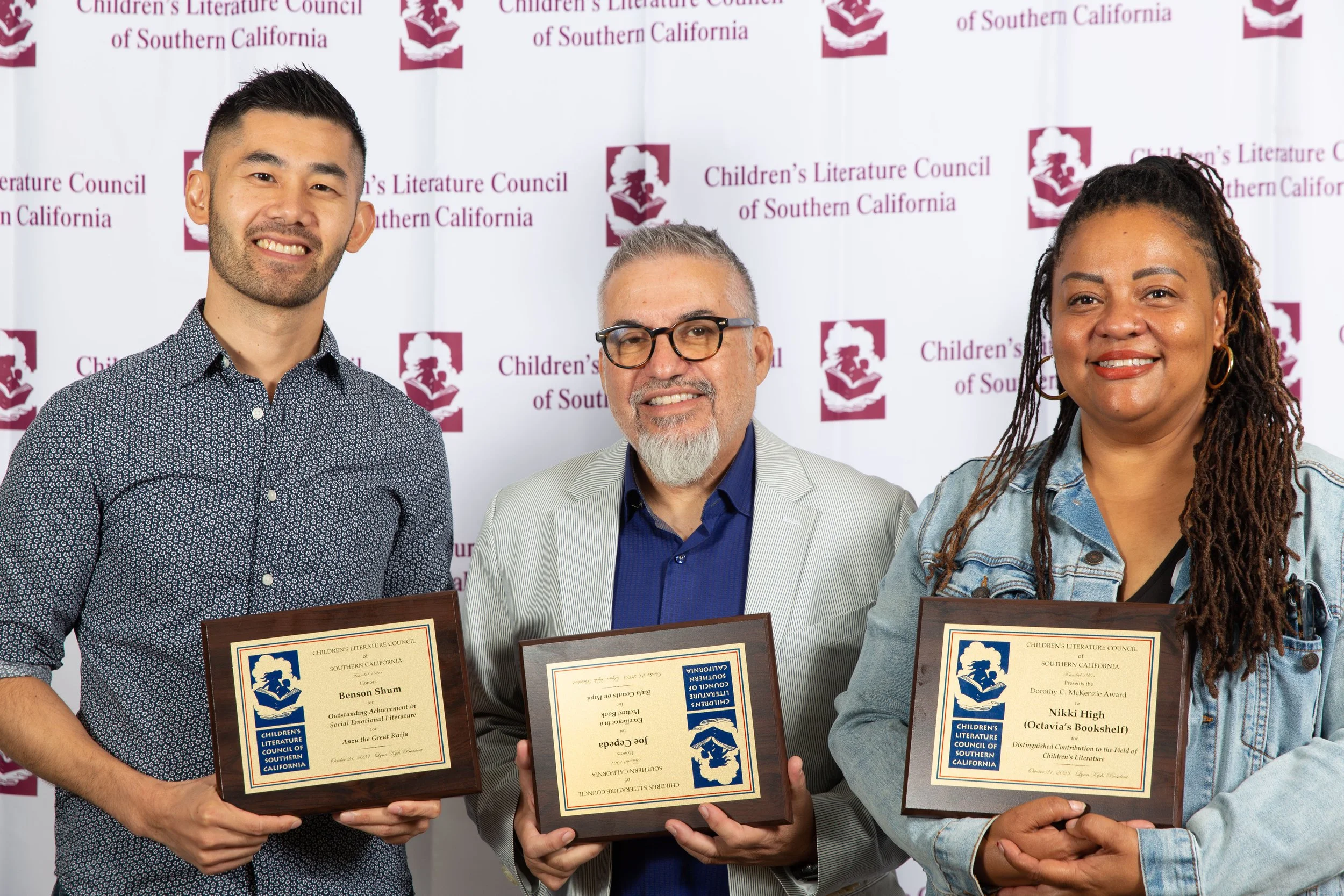 L to R: Winners Benson Shum, Joe Cepeda, and Nikki High (Josh Steichmann)