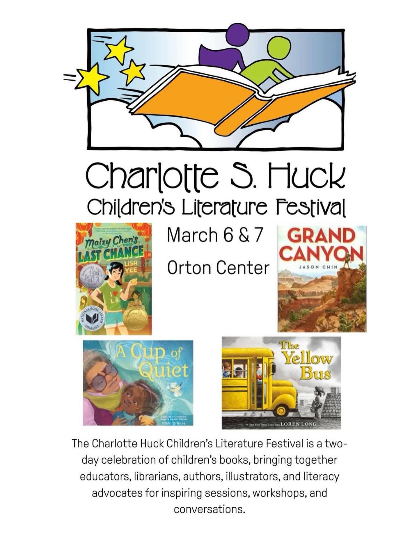 We hope everyone attending the Charlotte Huck Festival is having fun!