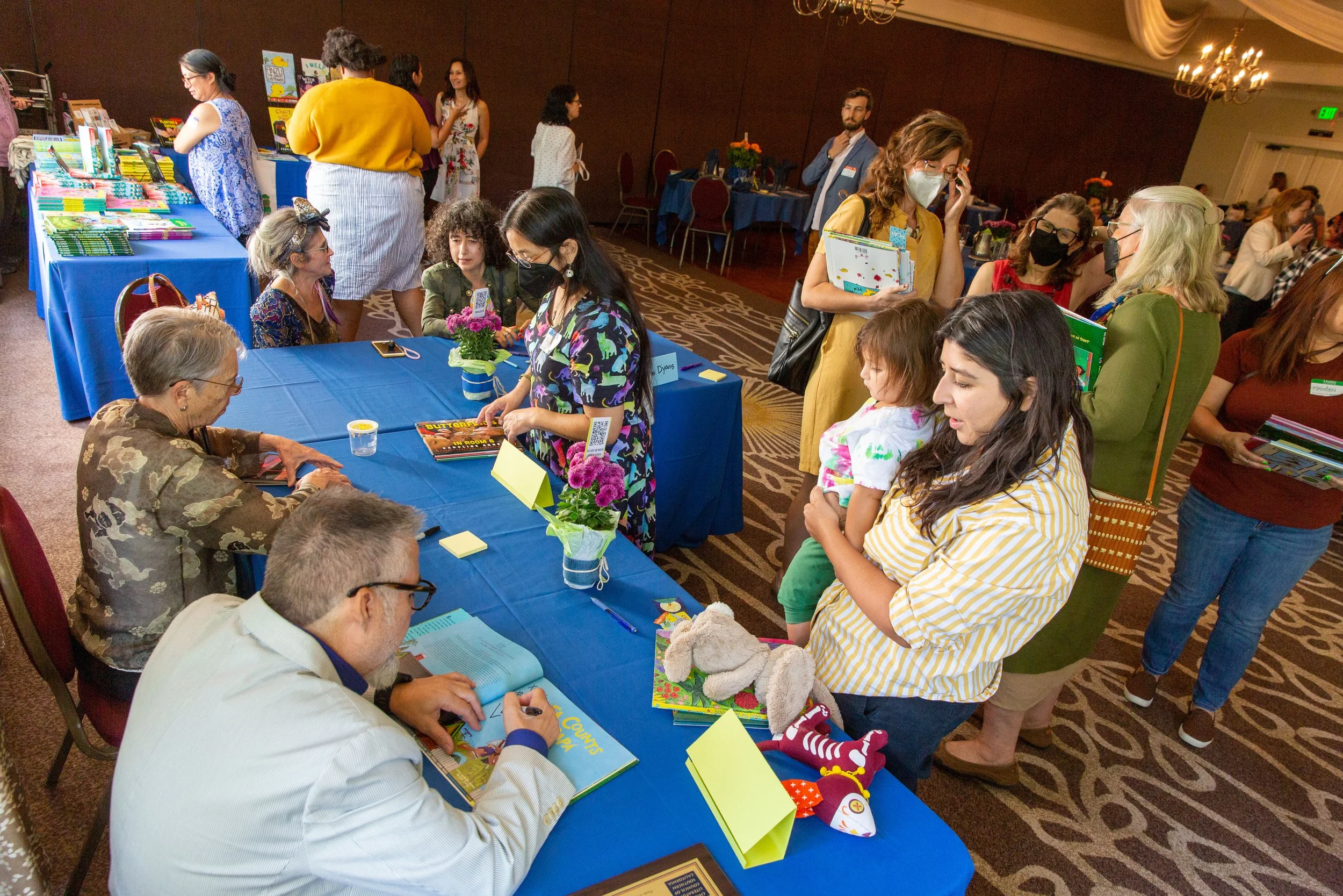 A view of the signing table at the 2023 CLCSC Awards (Josh Steichmann)