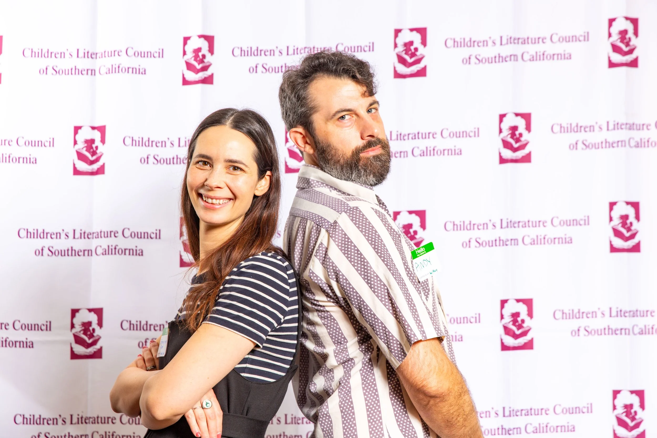 L to R: Guests Emmarose Alef and Andy Greene pose for a photo at the 2023 CLCSC Awards Ceremony. (Josh Steichmann)