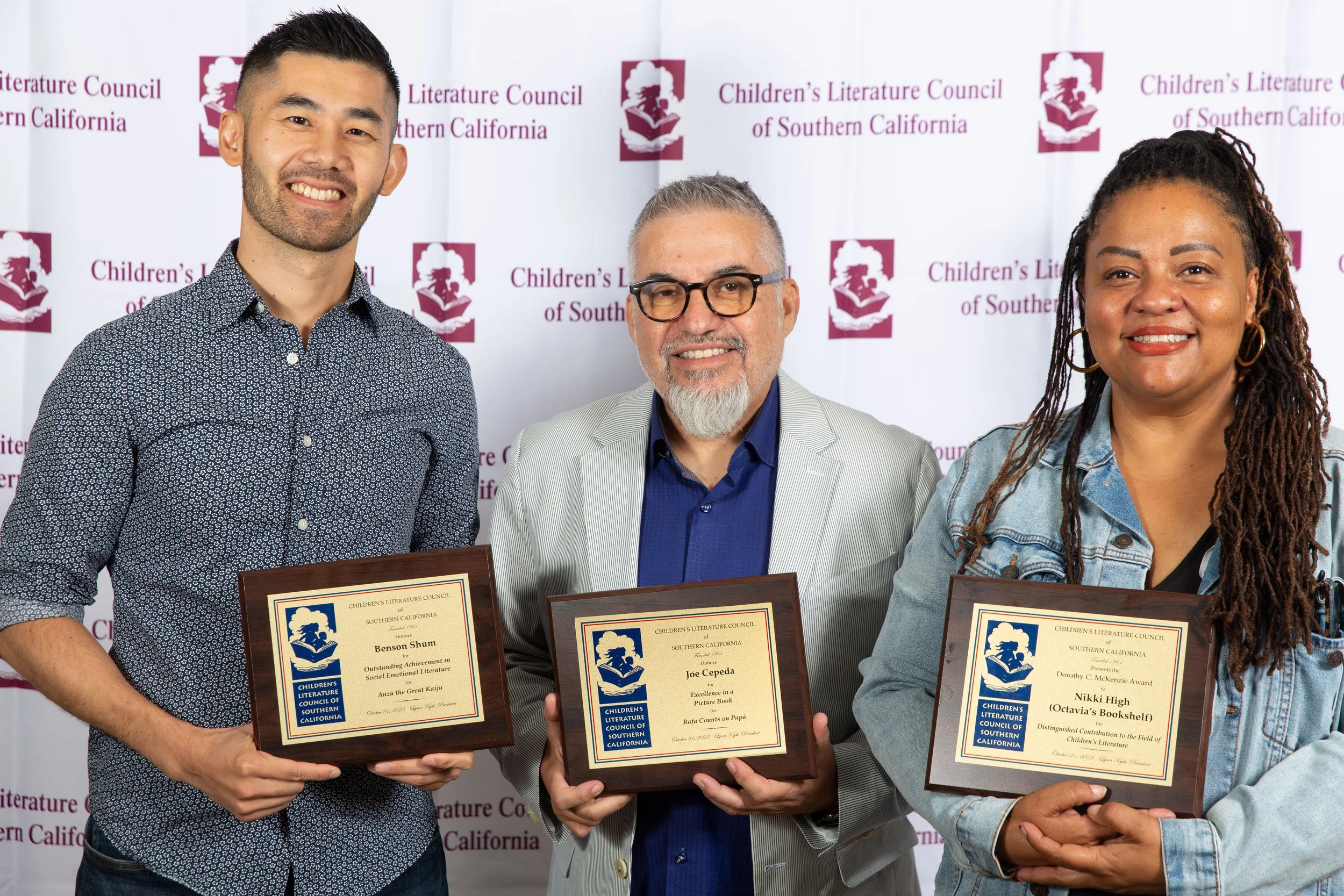 L to R: Winners Benson Shum, Joe Cepeda, and Nikki High (Josh Steichmann)